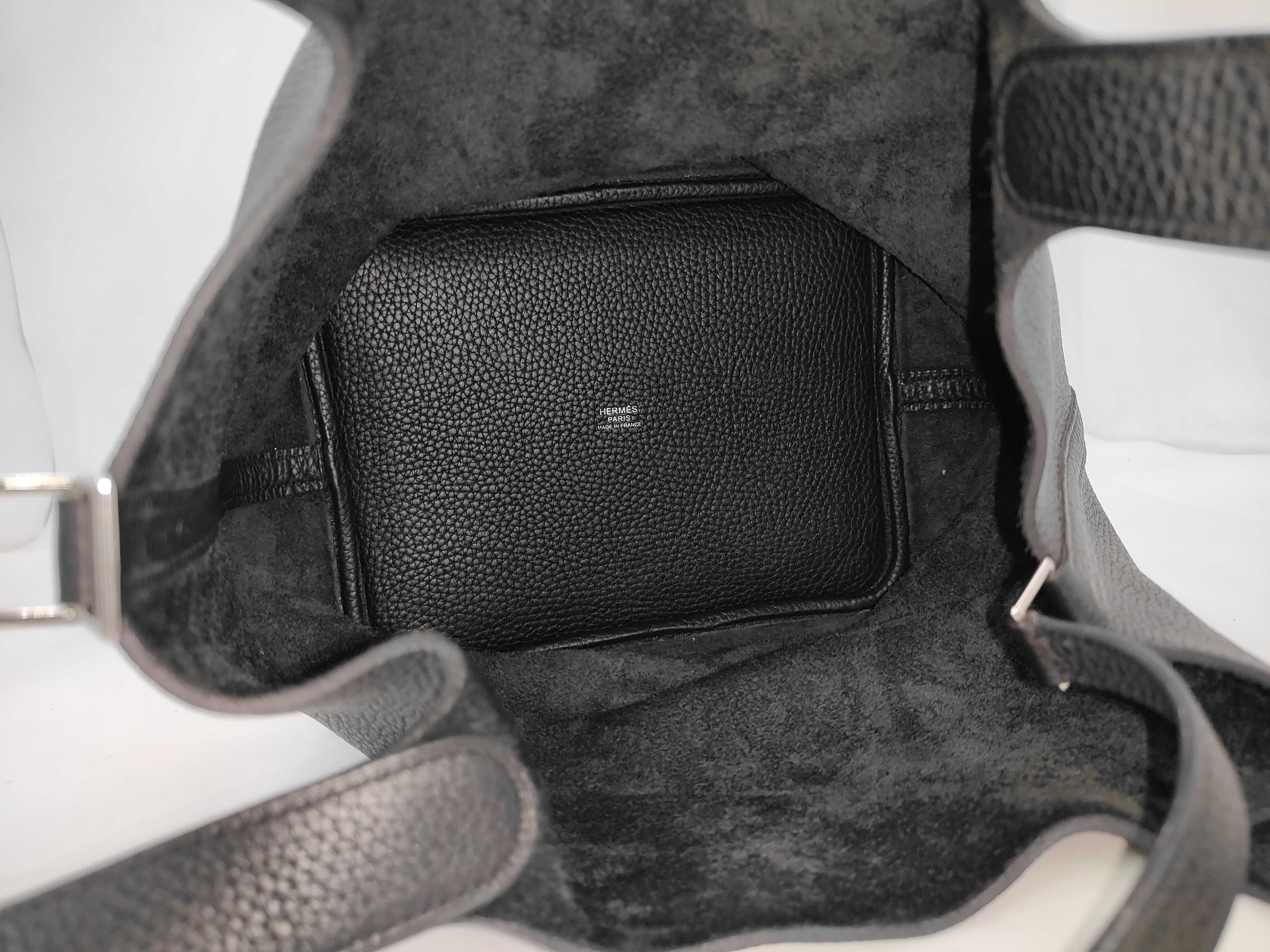 Picotin Lock MM Noir (Y stamp) handbag — view 5