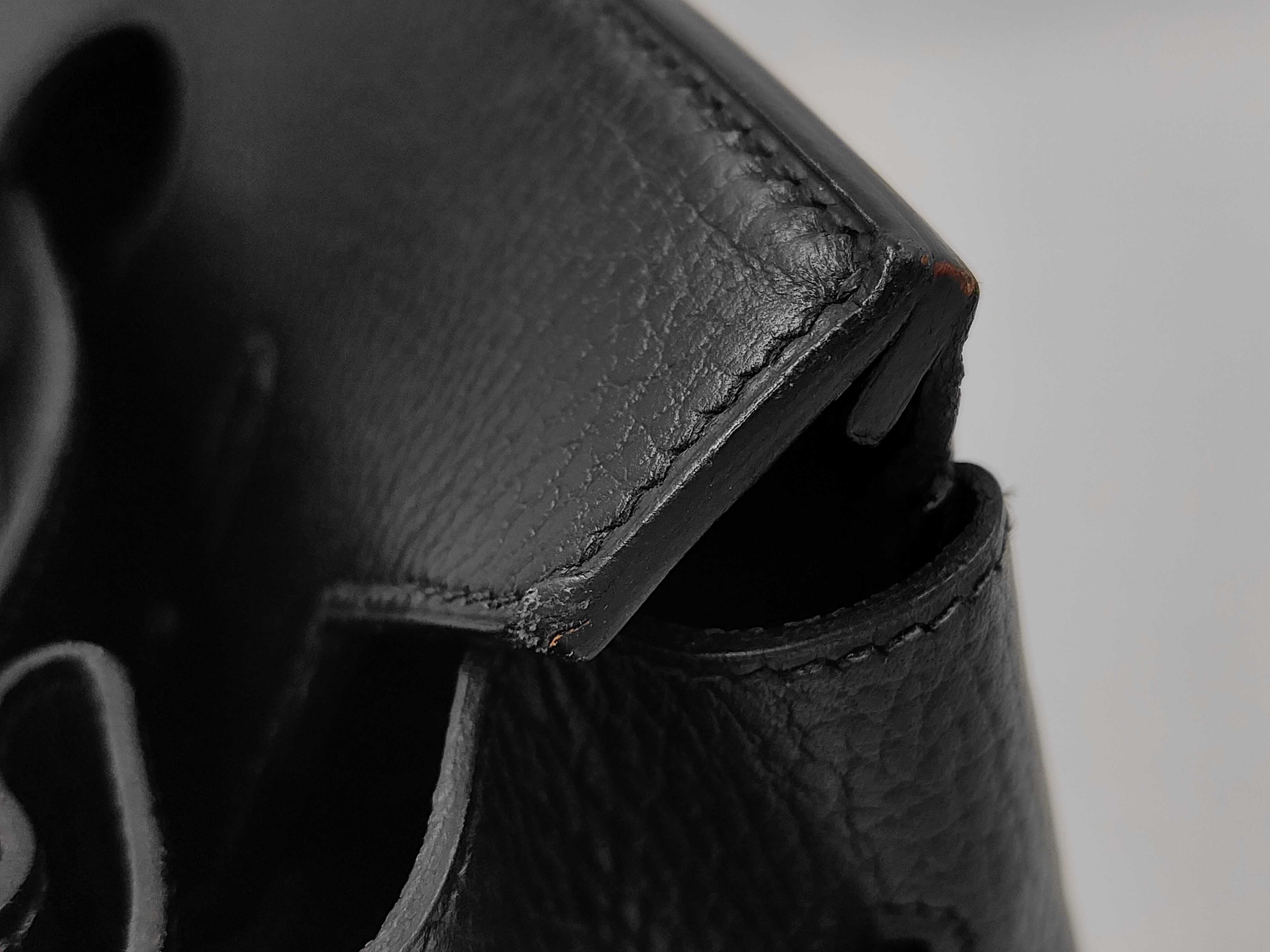 Birkin 35 Ardennes Black Gold Hardware ?A Stamp Handbag — view 14