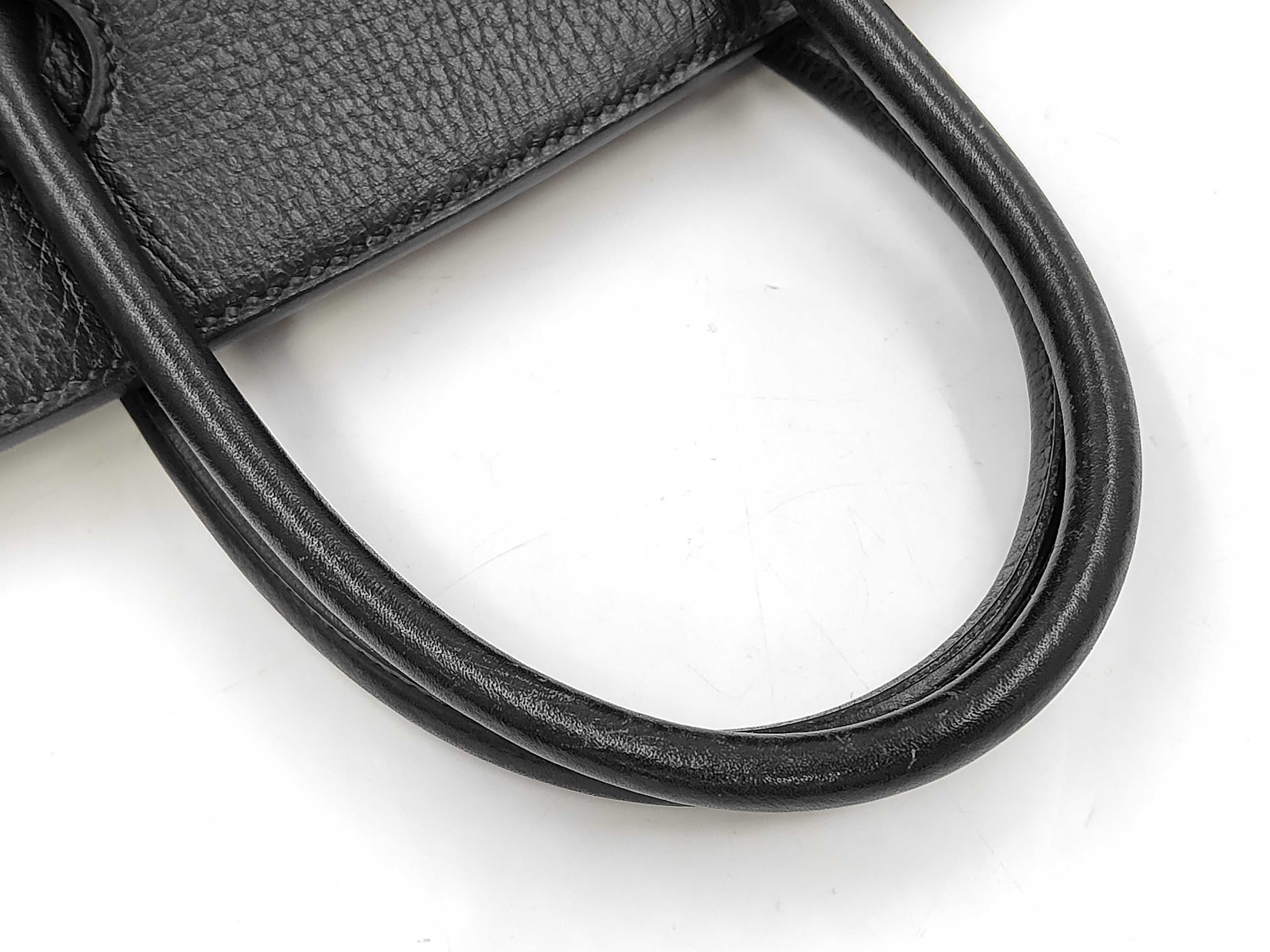 Birkin 35 Ardennes Black Gold Hardware ?A Stamp Handbag — view 5