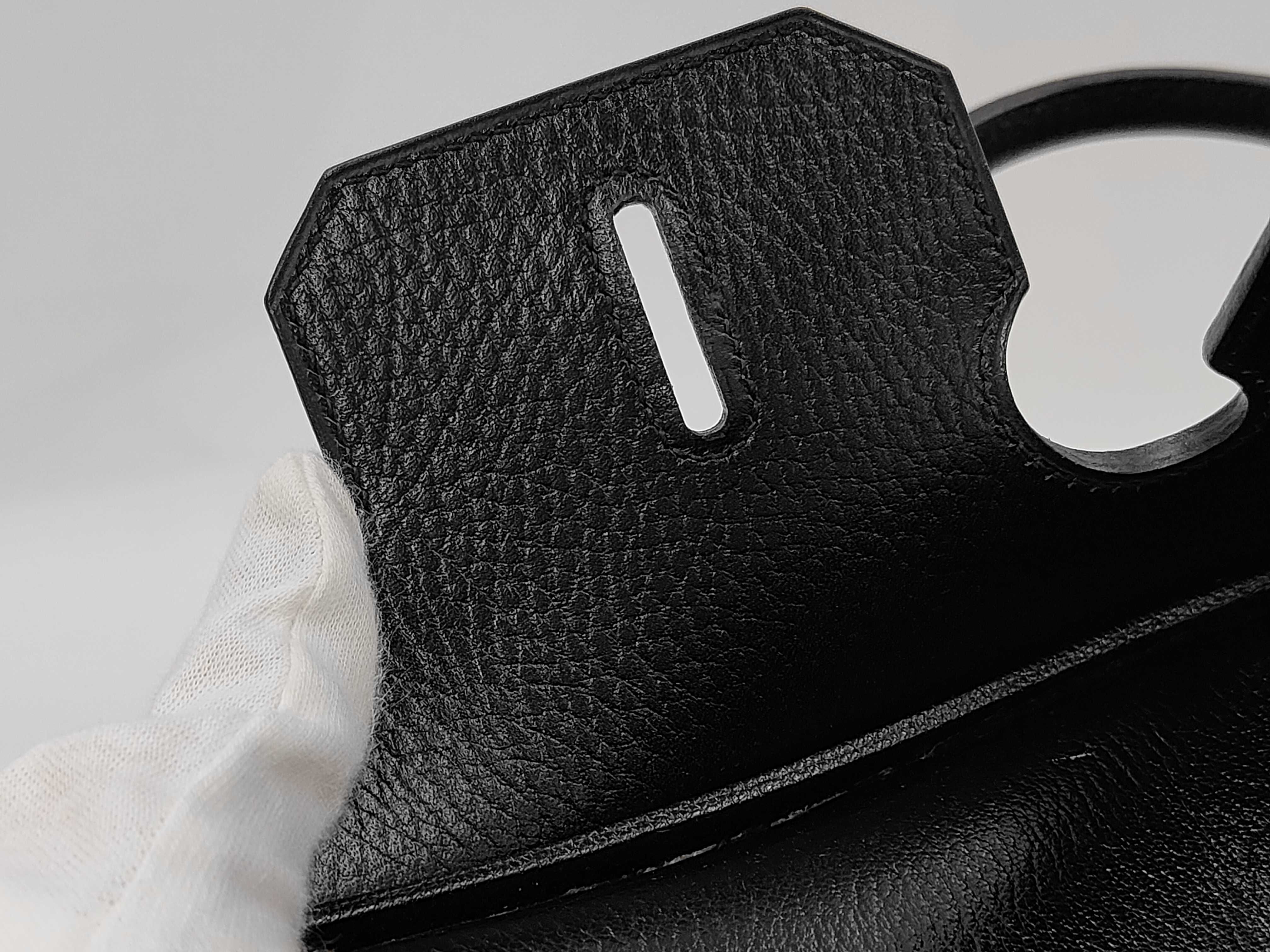 Birkin 35 Ardennes Black Gold Hardware ?A Stamp Handbag — view 10