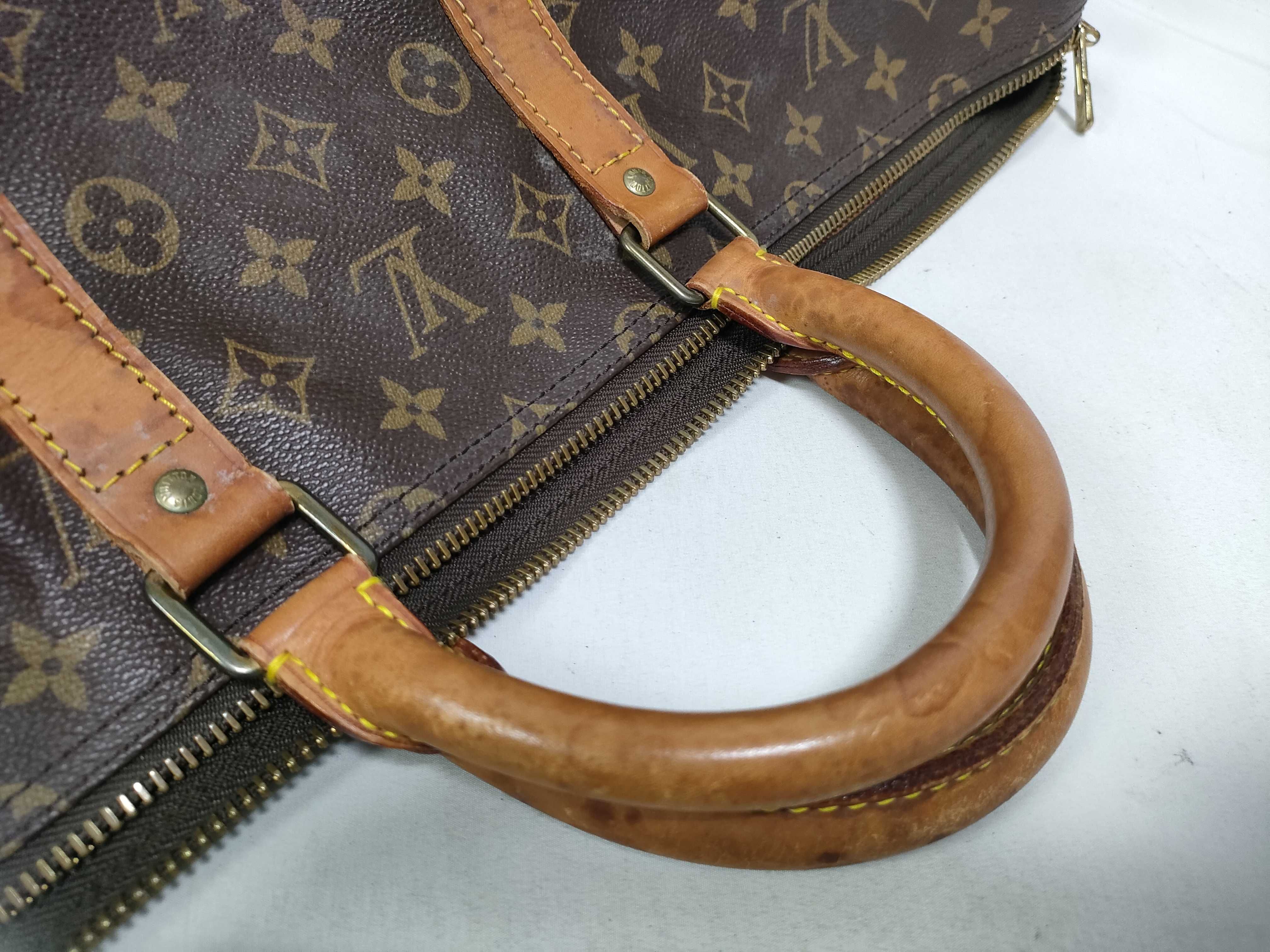 Monogram Louis Vuitton Keepall Boston Bag — view 14