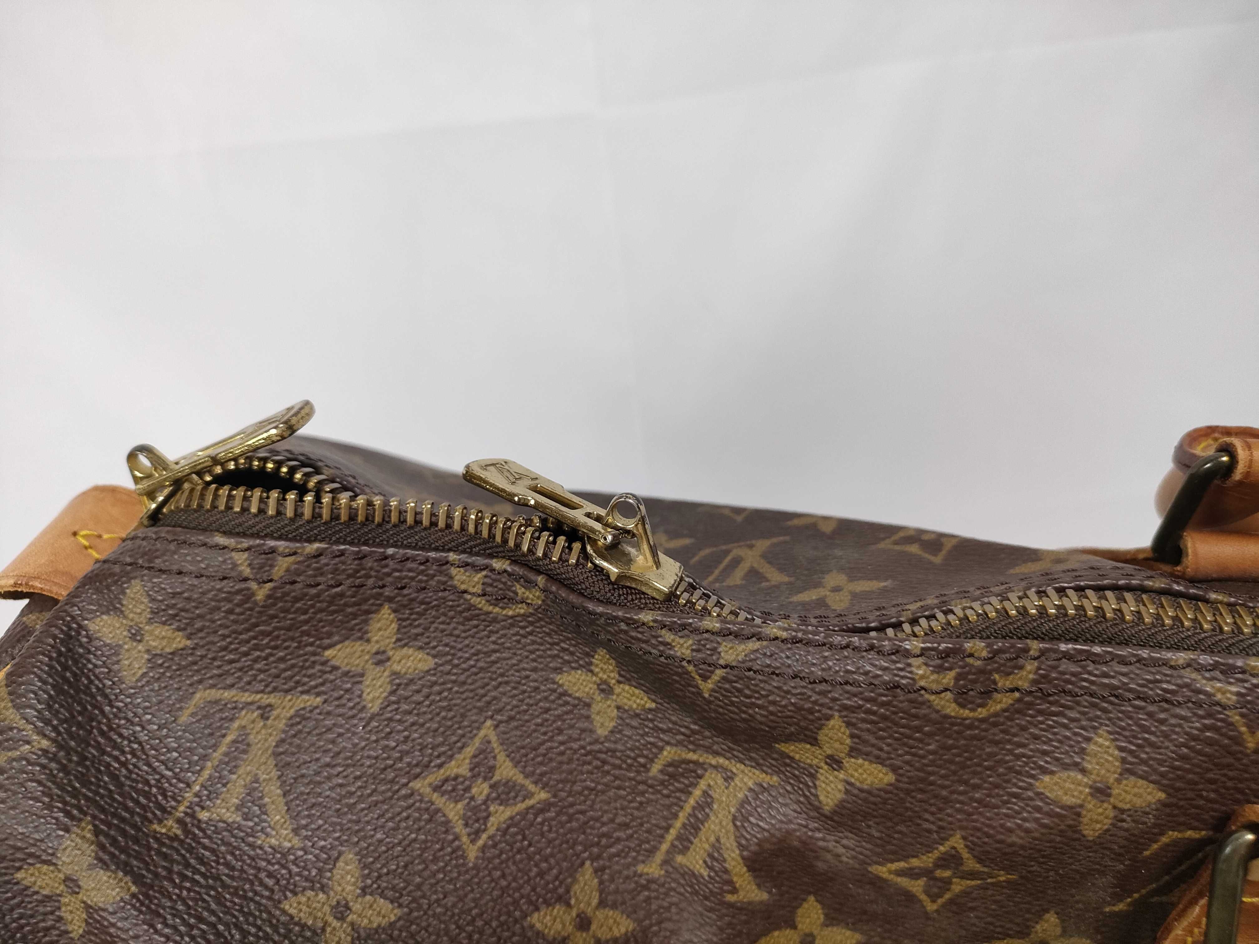 Monogram Louis Vuitton Keepall Boston Bag — view 9