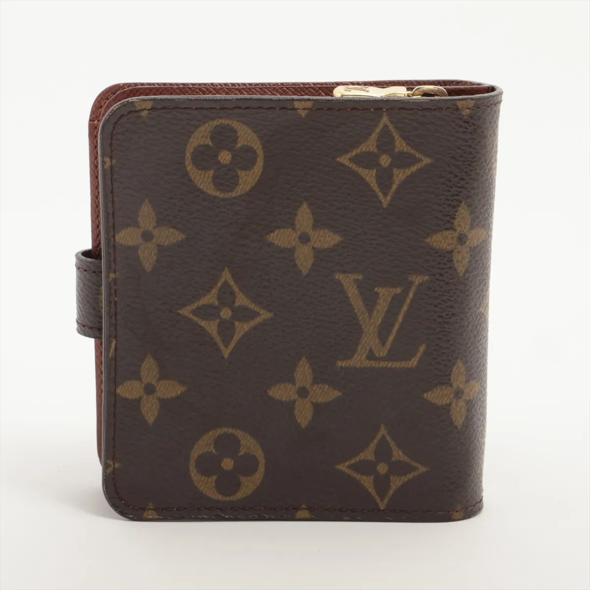 Monogram Compact Zip M61667 CT0054 Brown Compact Wallet — view 2