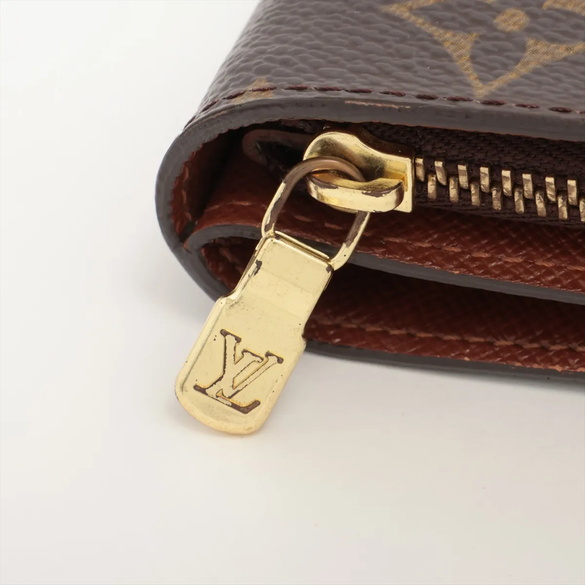 Monogram Compact Zip M61667 CT0054 Brown Compact Wallet — view 8