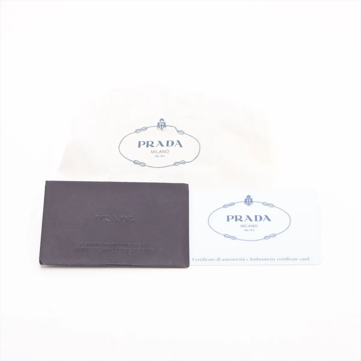 Tessuto Nylon x Leather 2WAY Handbag Green 1N1864 — view 12