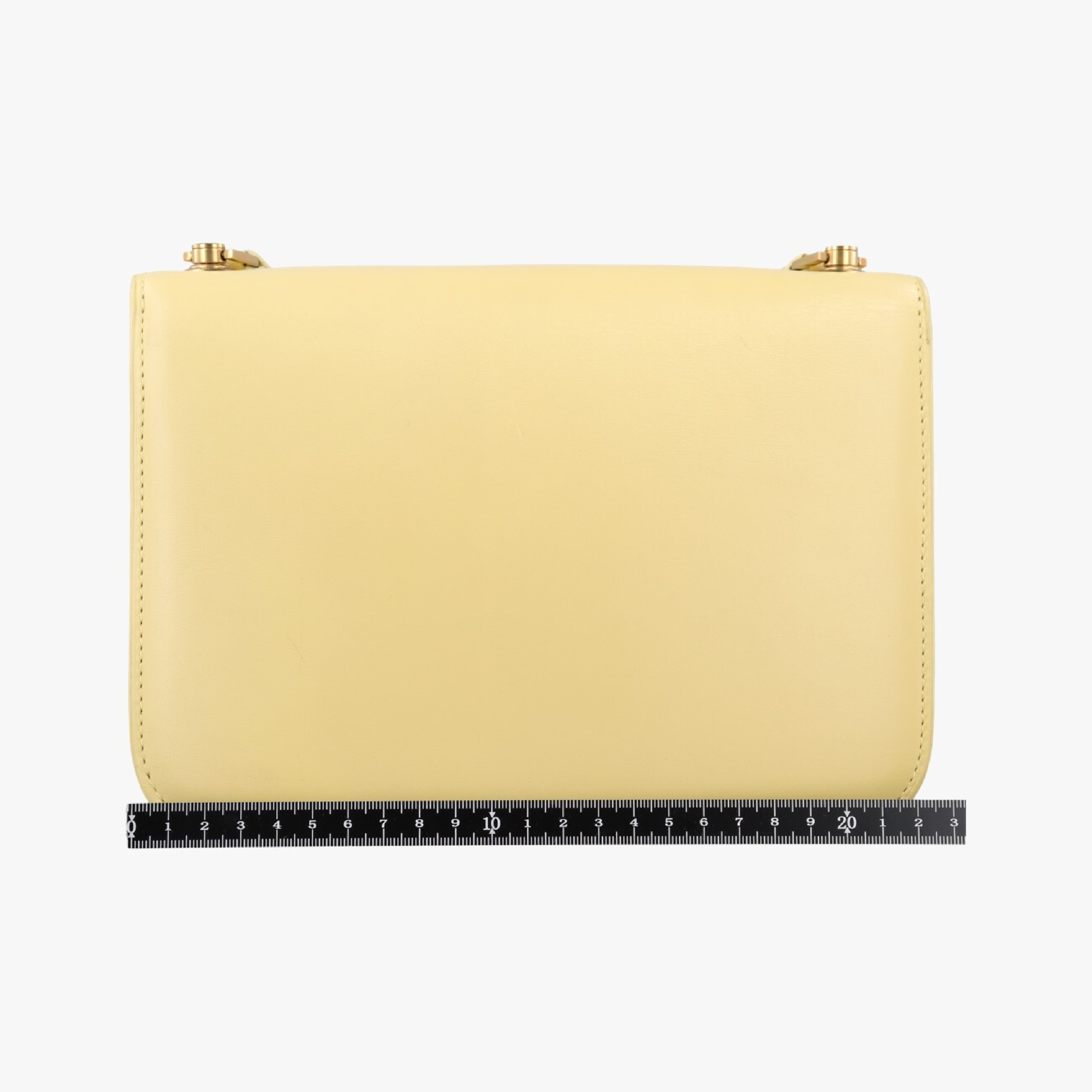 Le Carre Taupe Box Yellow Leather Shoulder Bag GLT633214.0121 — view 2