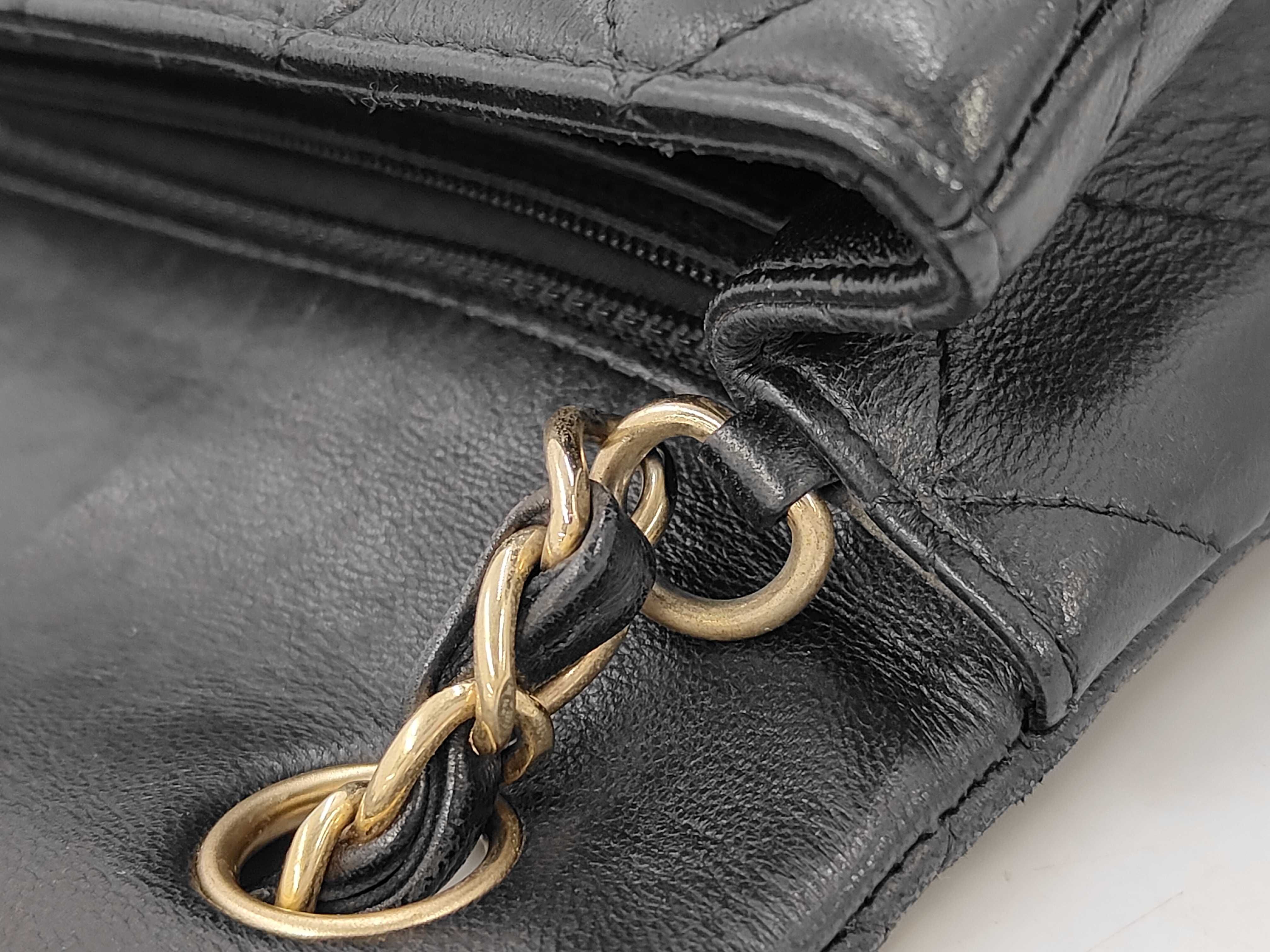 Matelassé 20 Lambskin Gold Hardware Chain Shoulder Bag, Serial Number 23, Black Shoulder Bag — view 5
