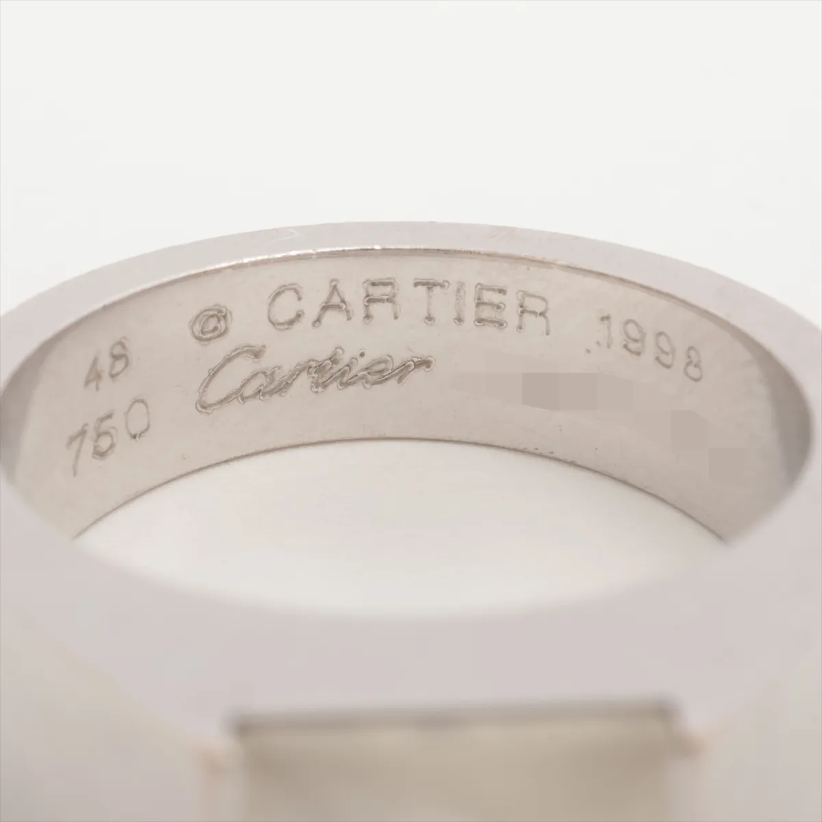 Tank Moonstone Ring, 750 (WG), 11.5g, Size 48, J64632. Hallmarks are — view 3