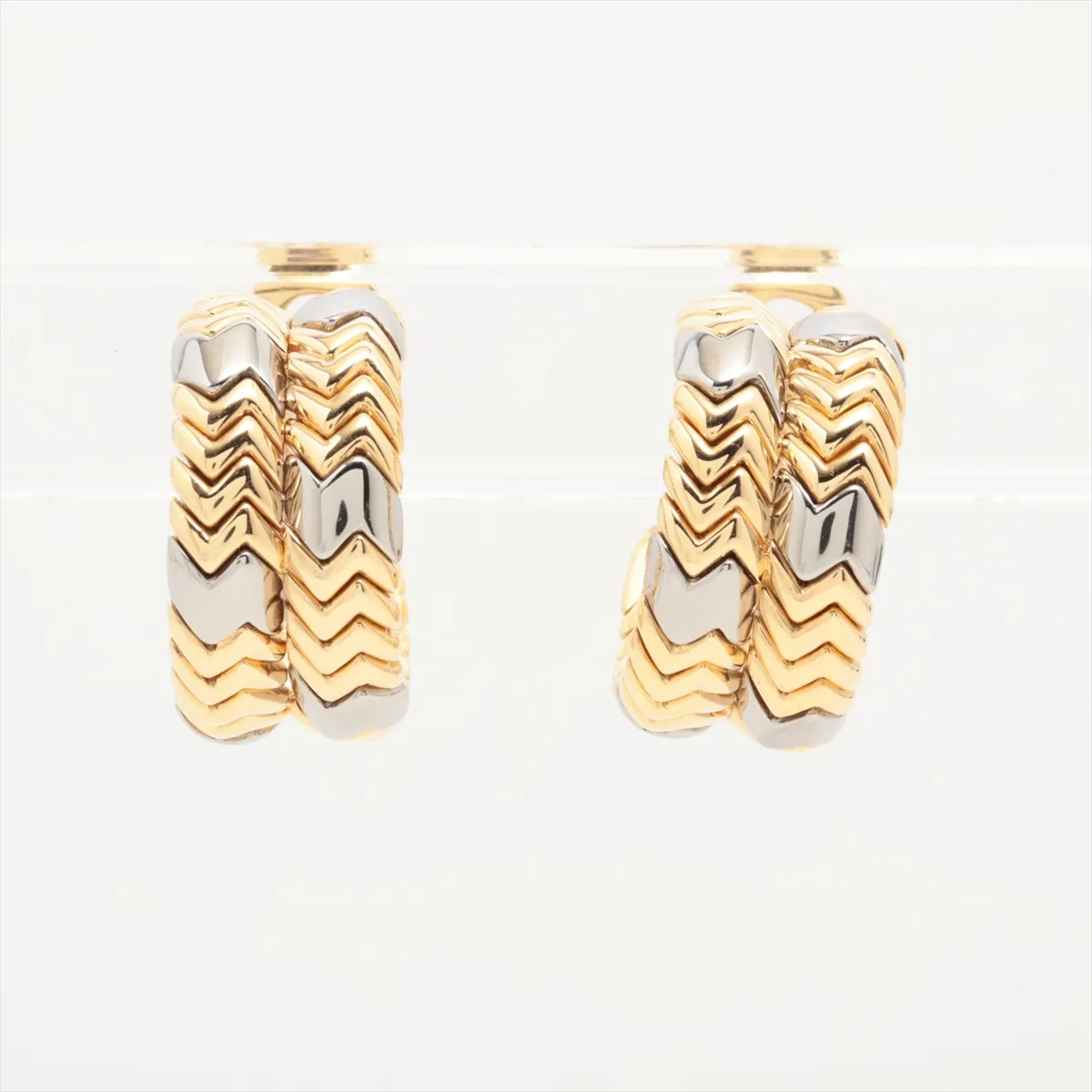 Bulgari Spiga earrings 750(YG)×SS 30.8g — view 2