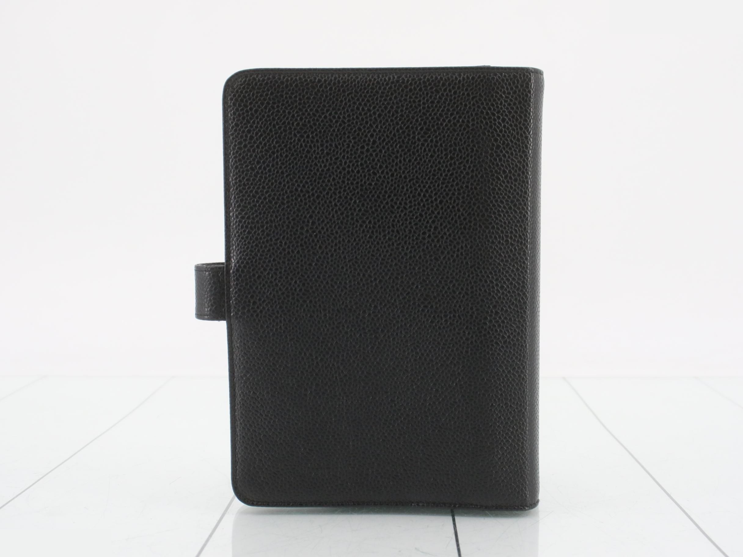 Caviar leather (bag) notebook cover, 6-ring binder, size 5. — view 2