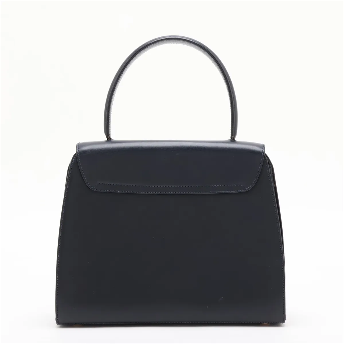 Starball Leather Handbag, Navy — view 2