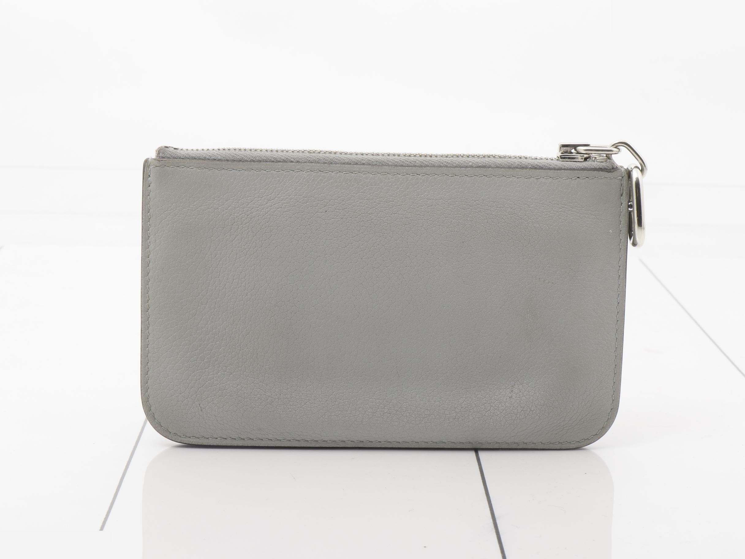 Zip Ango Chaine d'Ancre Evercolor Gray, K stamp, S hardware — view 2