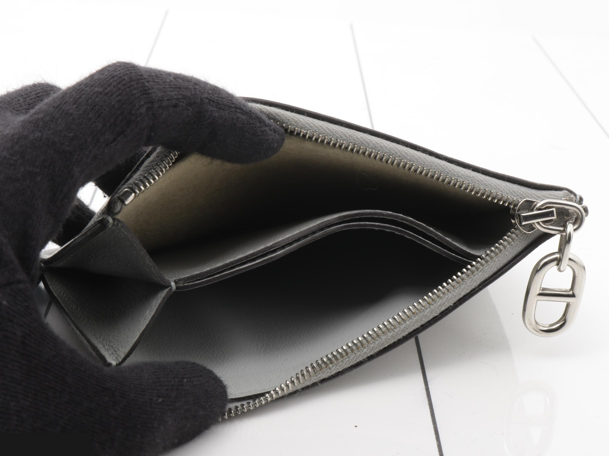 Zip Ango Chaine d'Ancre Evercolor Gray, K stamp, S hardware — view 4