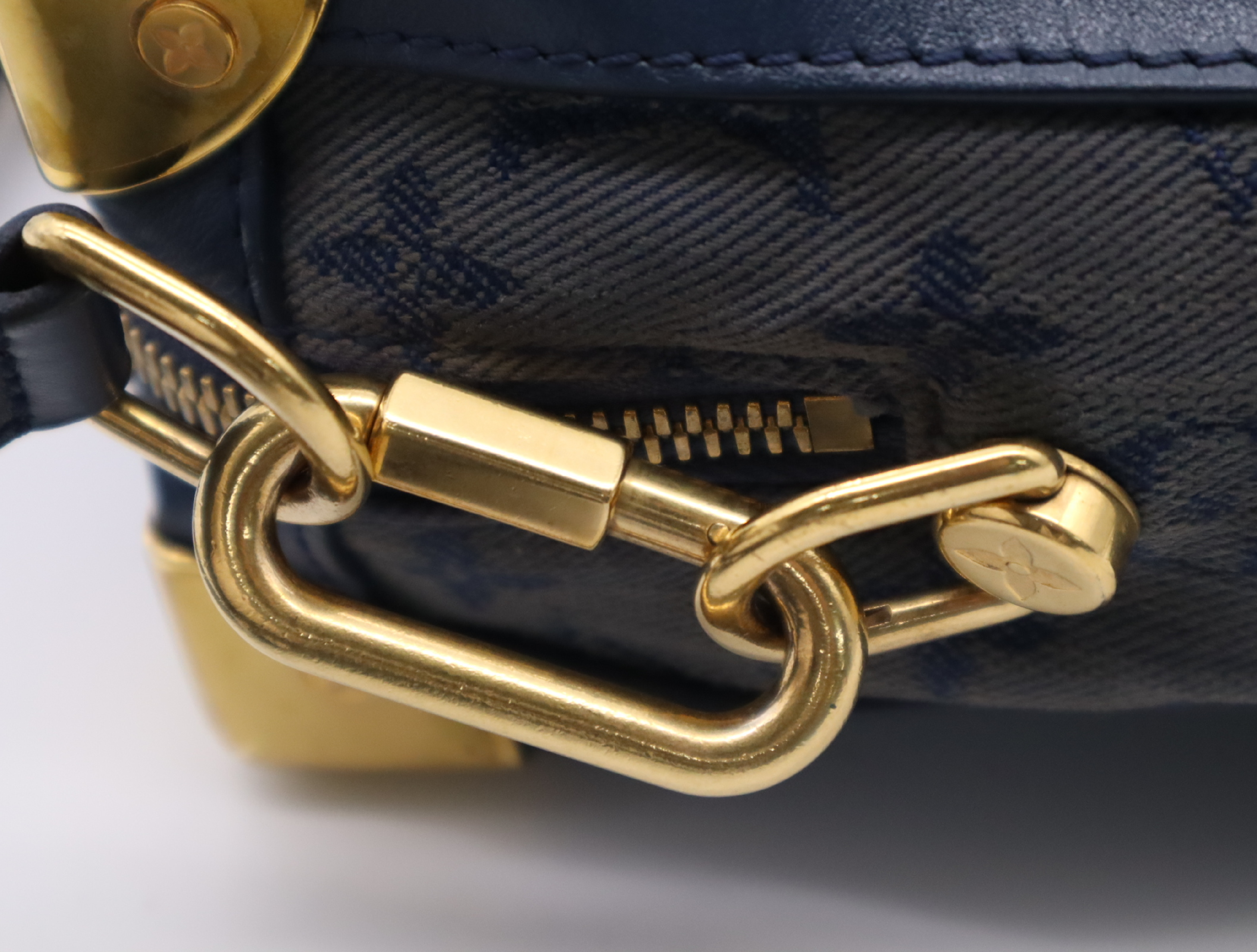 M44723 Monogram Denim Soft Trunk Blue Shoulder Bag — view 11