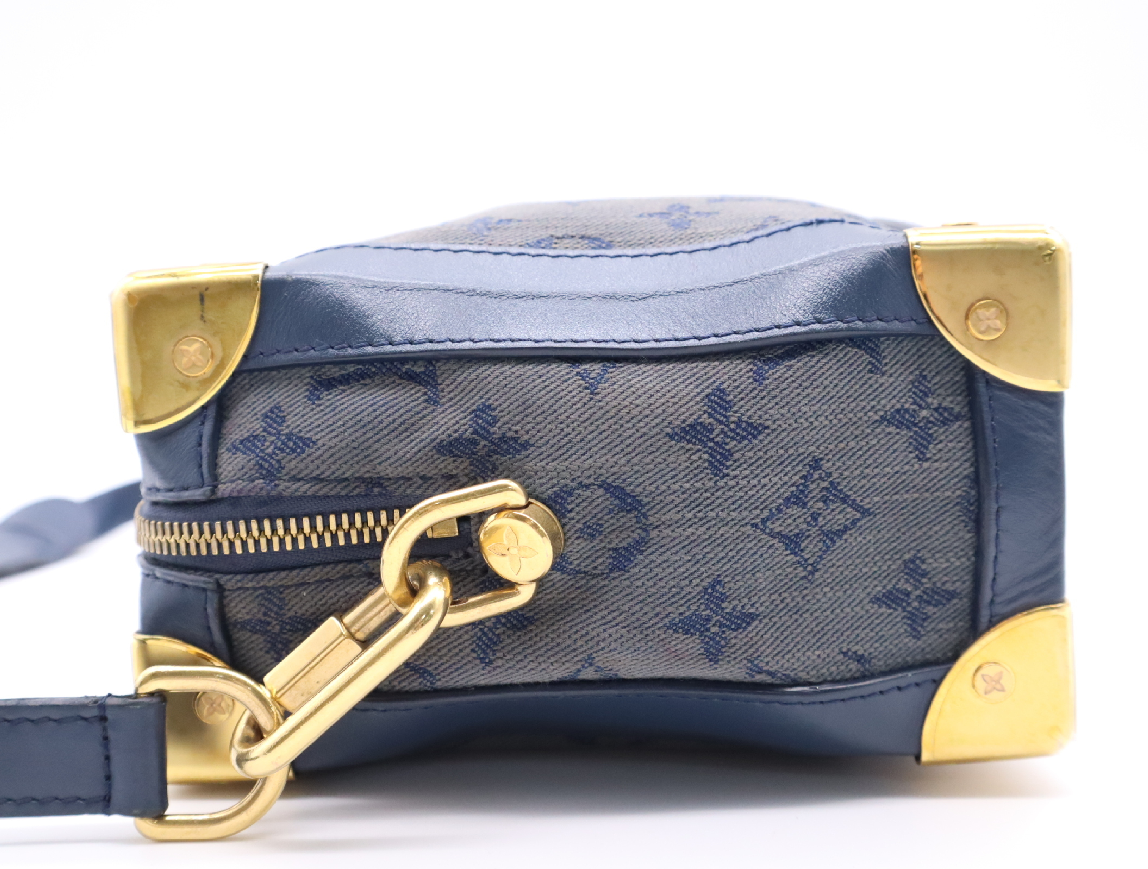M44723 Monogram Denim Soft Trunk Blue Shoulder Bag — view 3