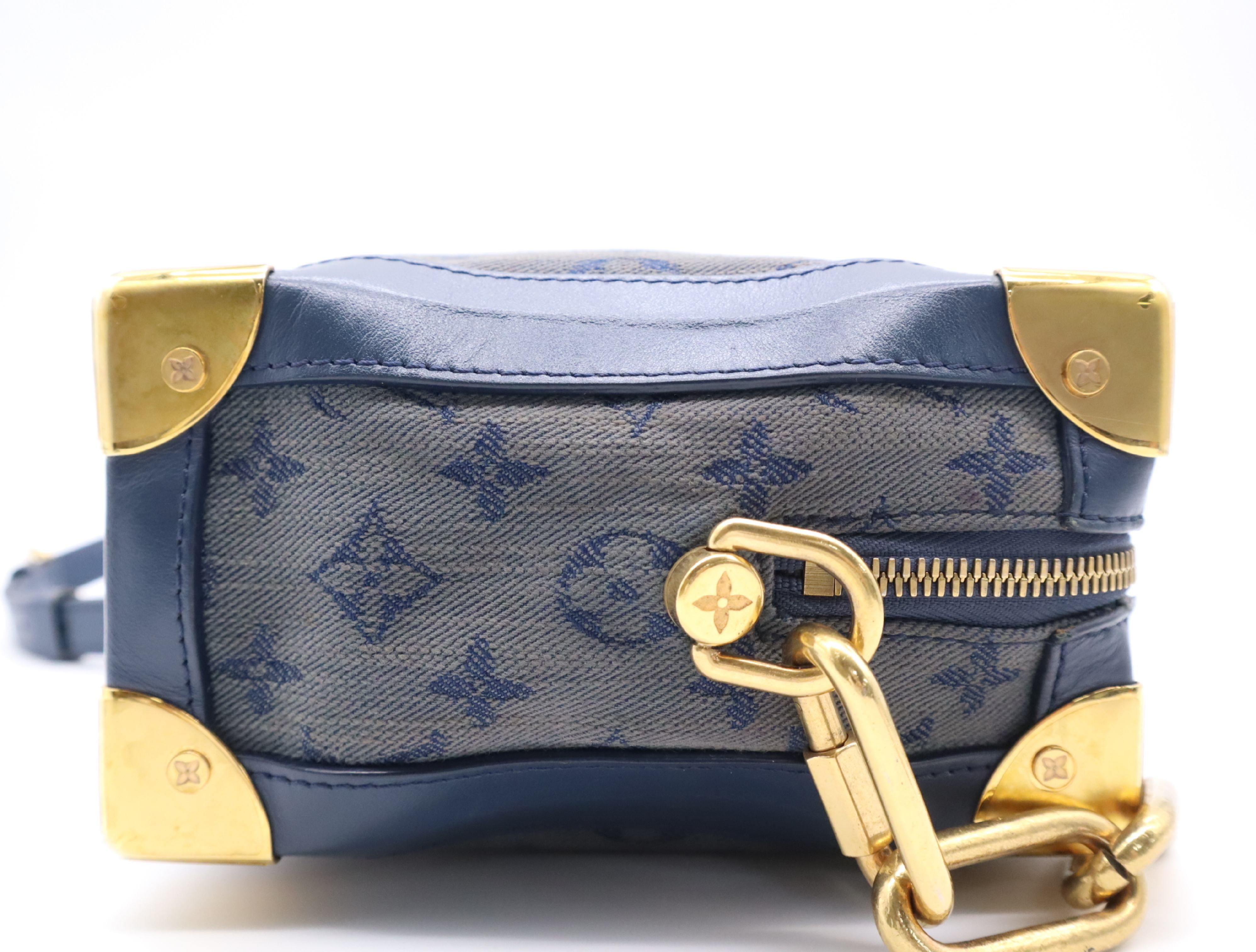M44723 Monogram Denim Soft Trunk Blue Shoulder Bag — view 5