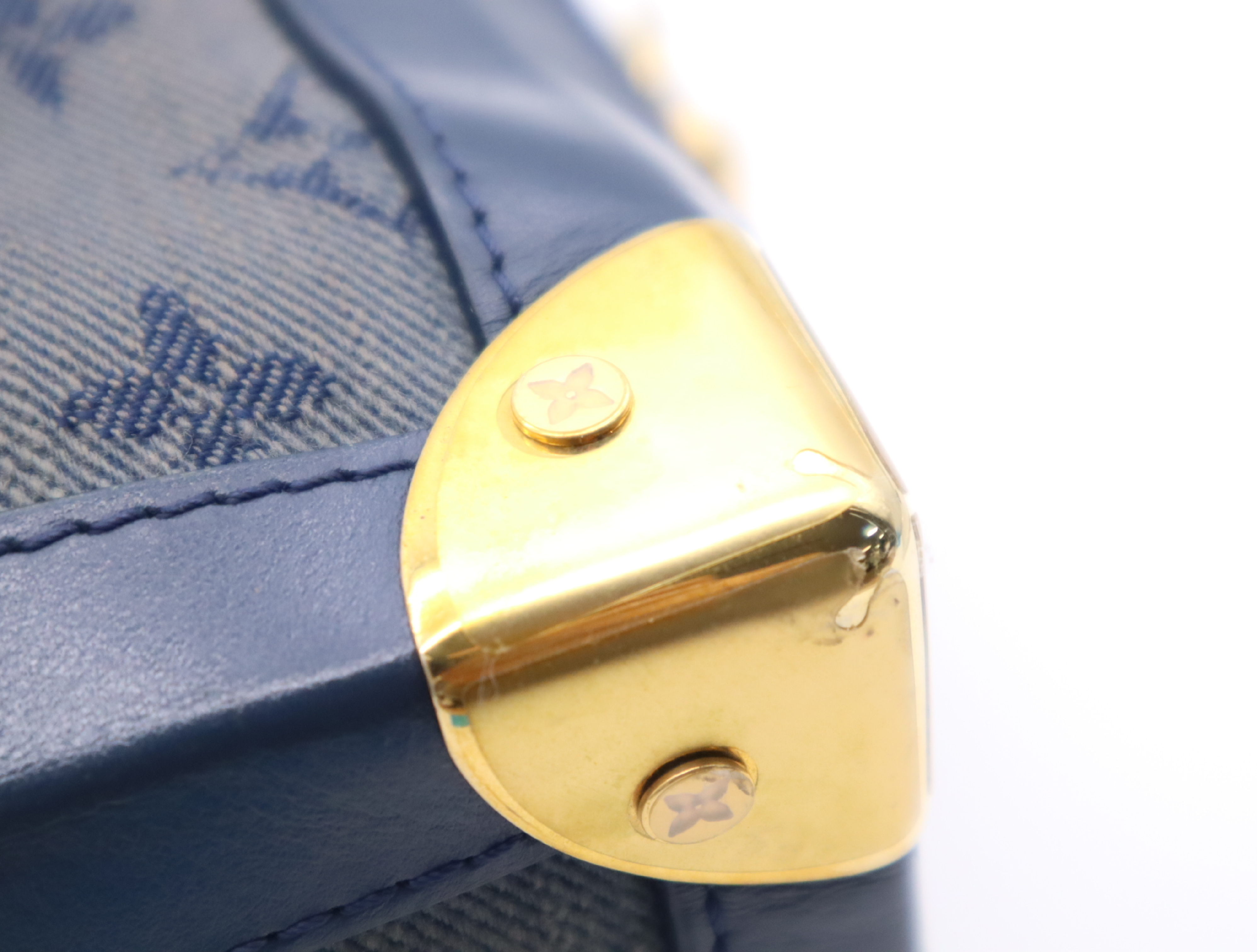M44723 Monogram Denim Soft Trunk Blue Shoulder Bag — view 7