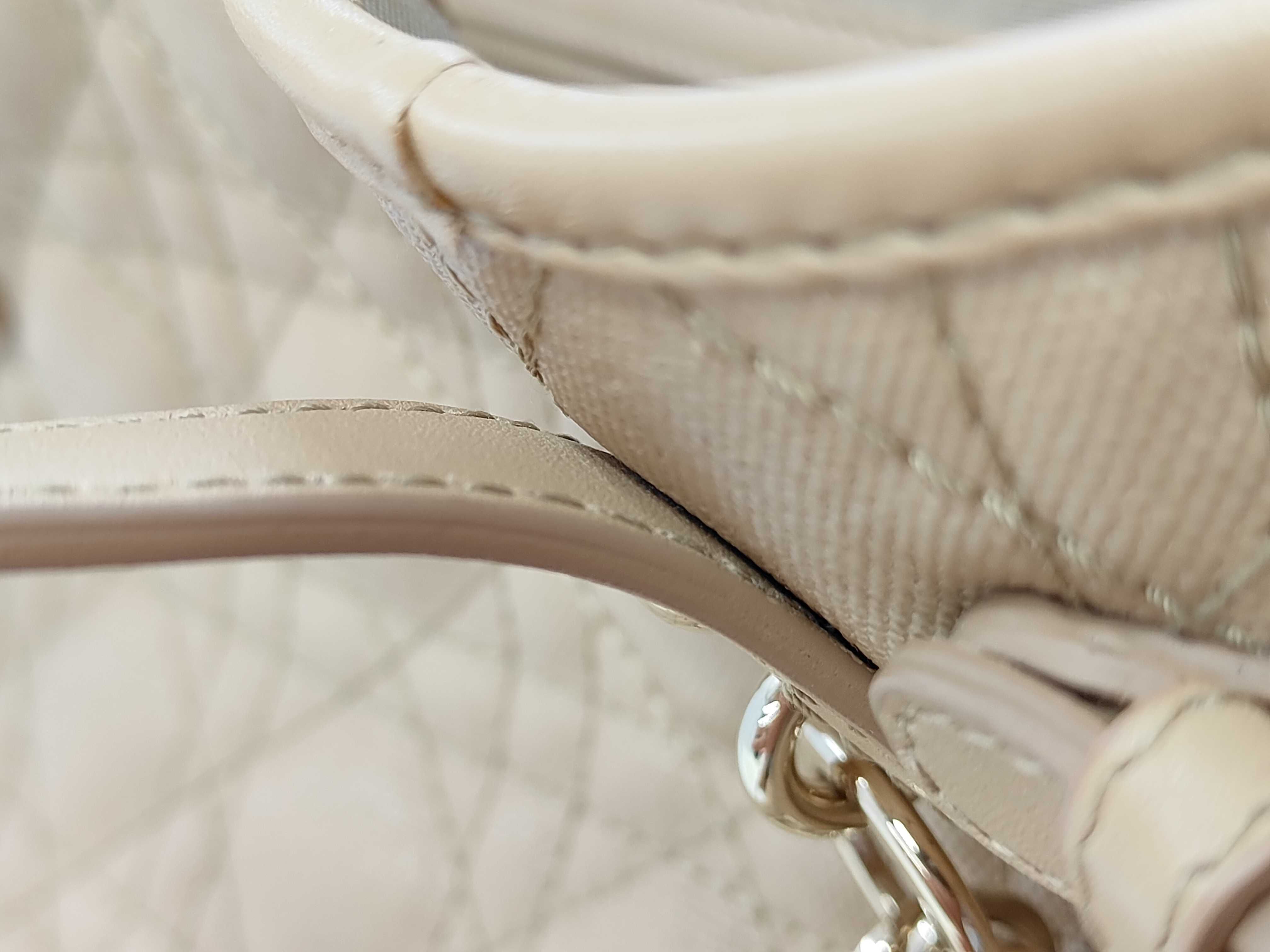 Panarea coated canvas x leather tote bag — view 7