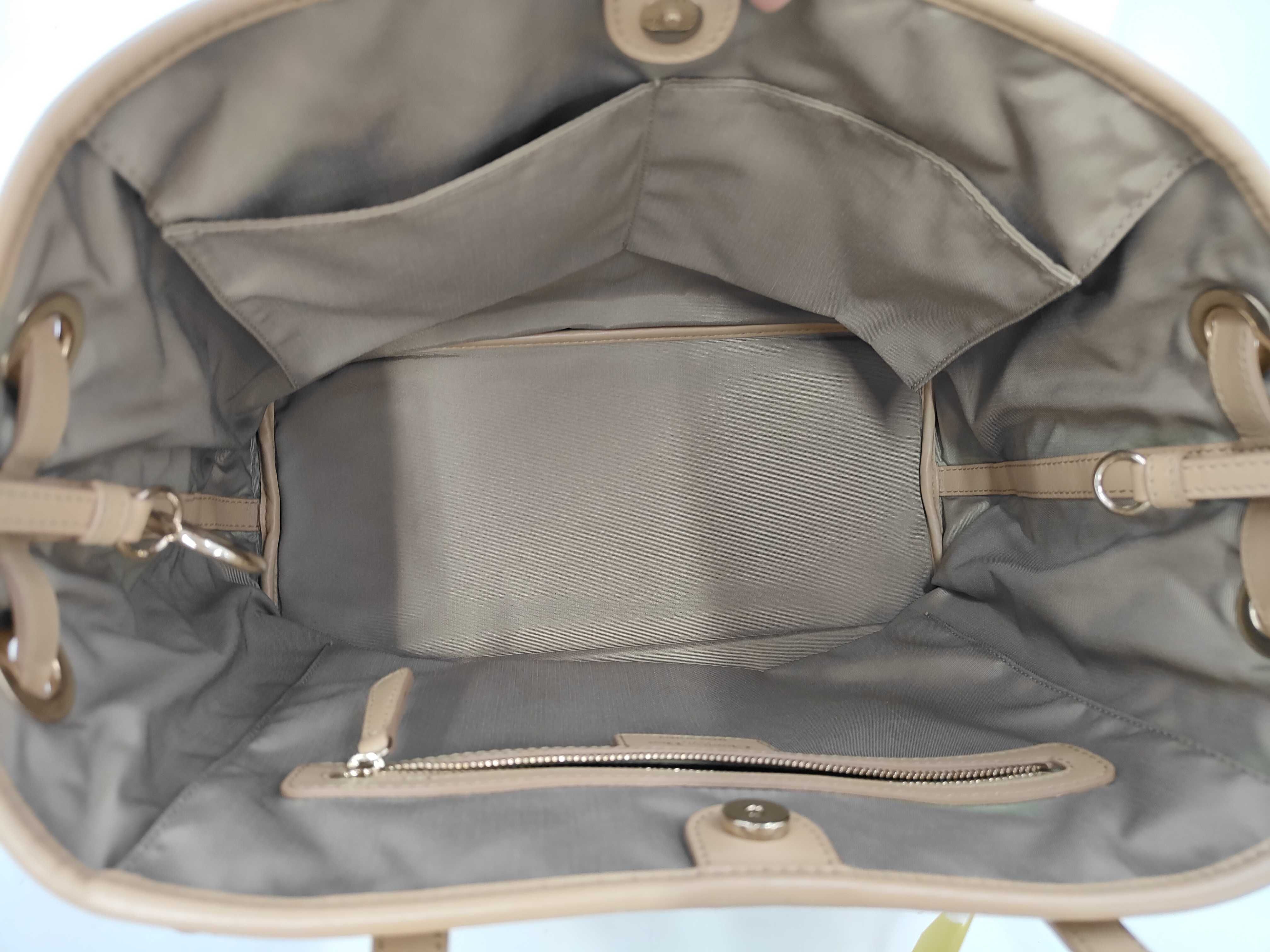 Panarea coated canvas x leather tote bag — view 8