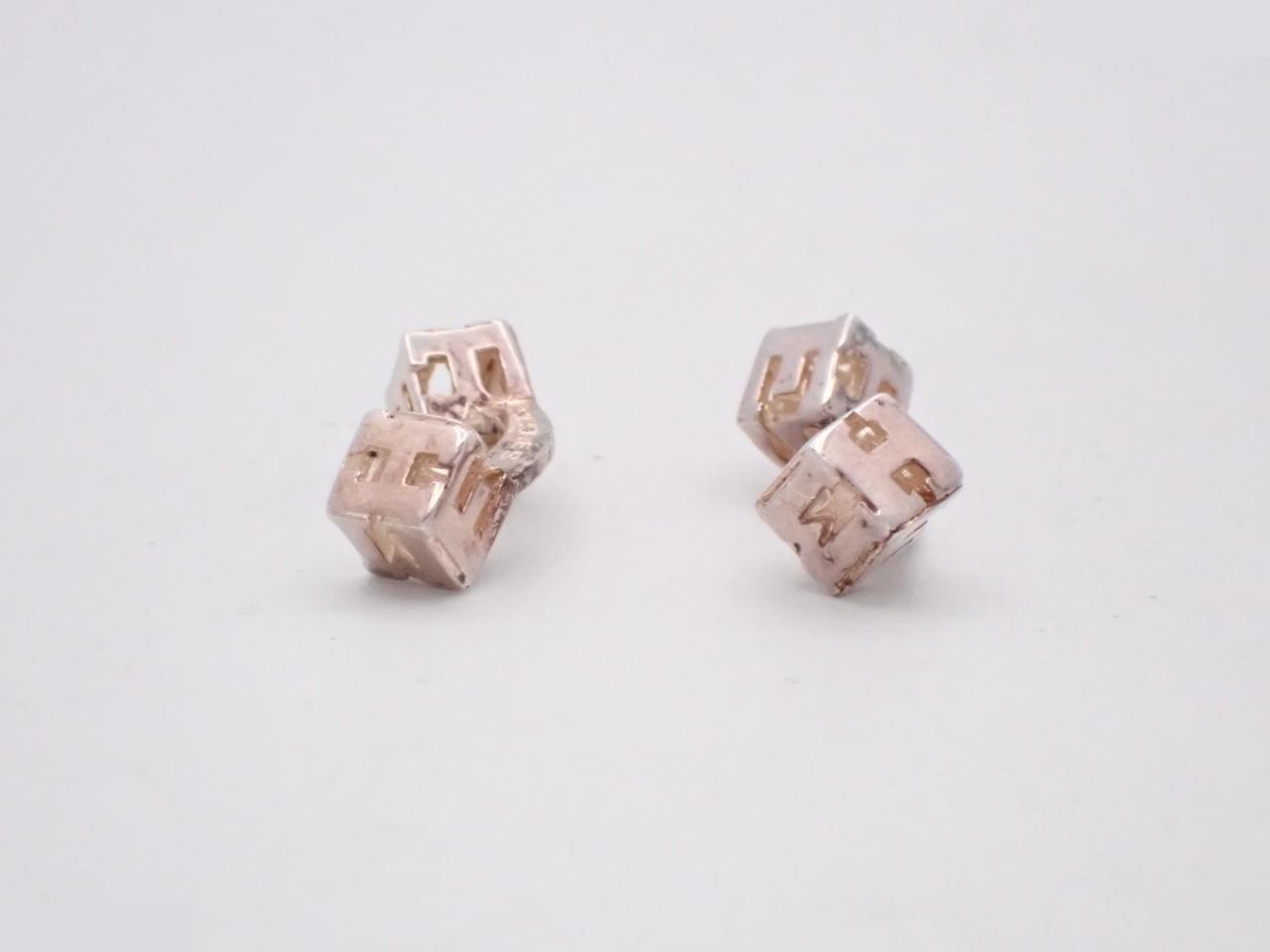 Cufflinks, H-cube, 925g/6.0g — view 2
