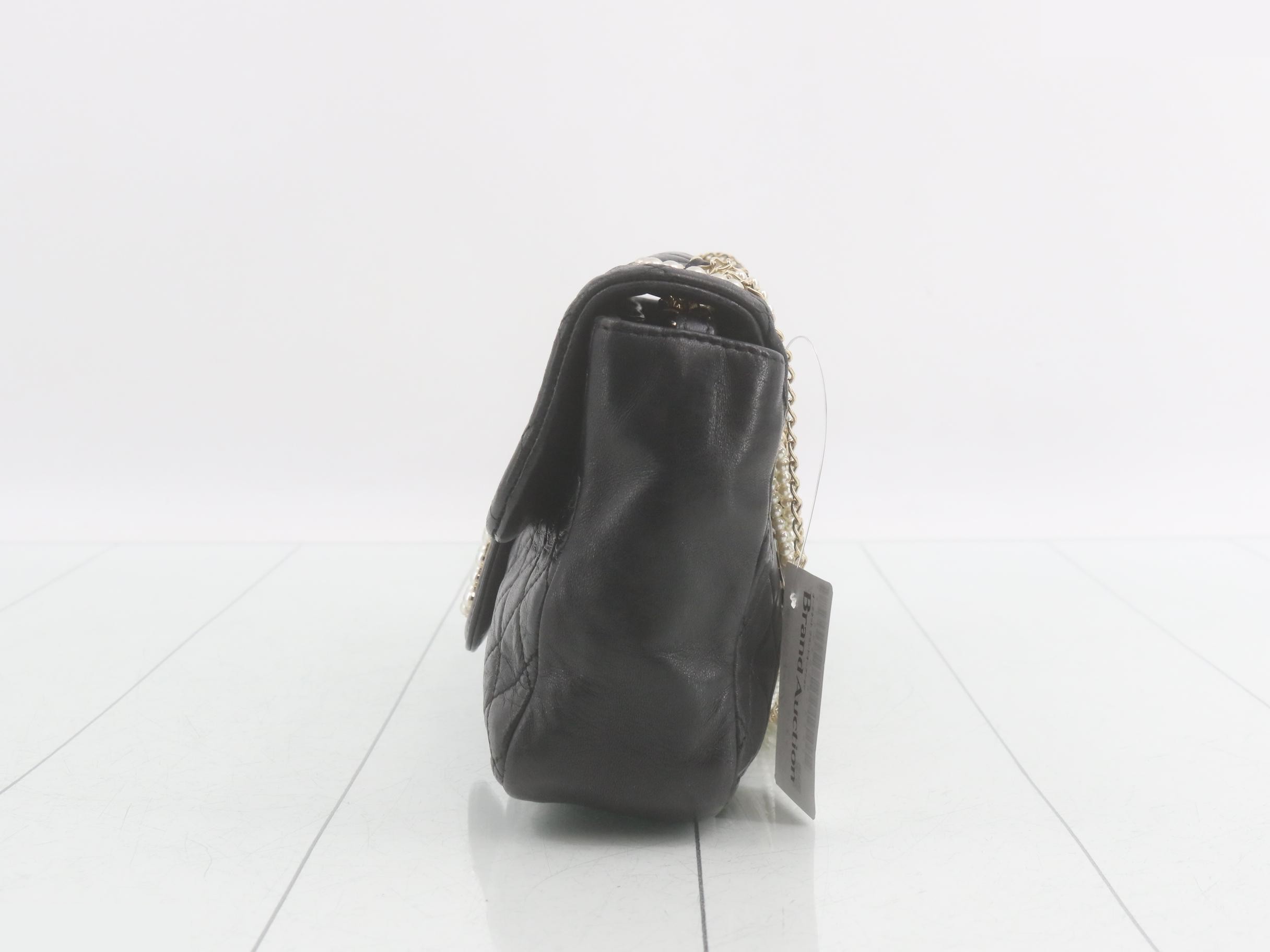 Westminster Pearl Chain Shoulder Bag - Seal — view 3