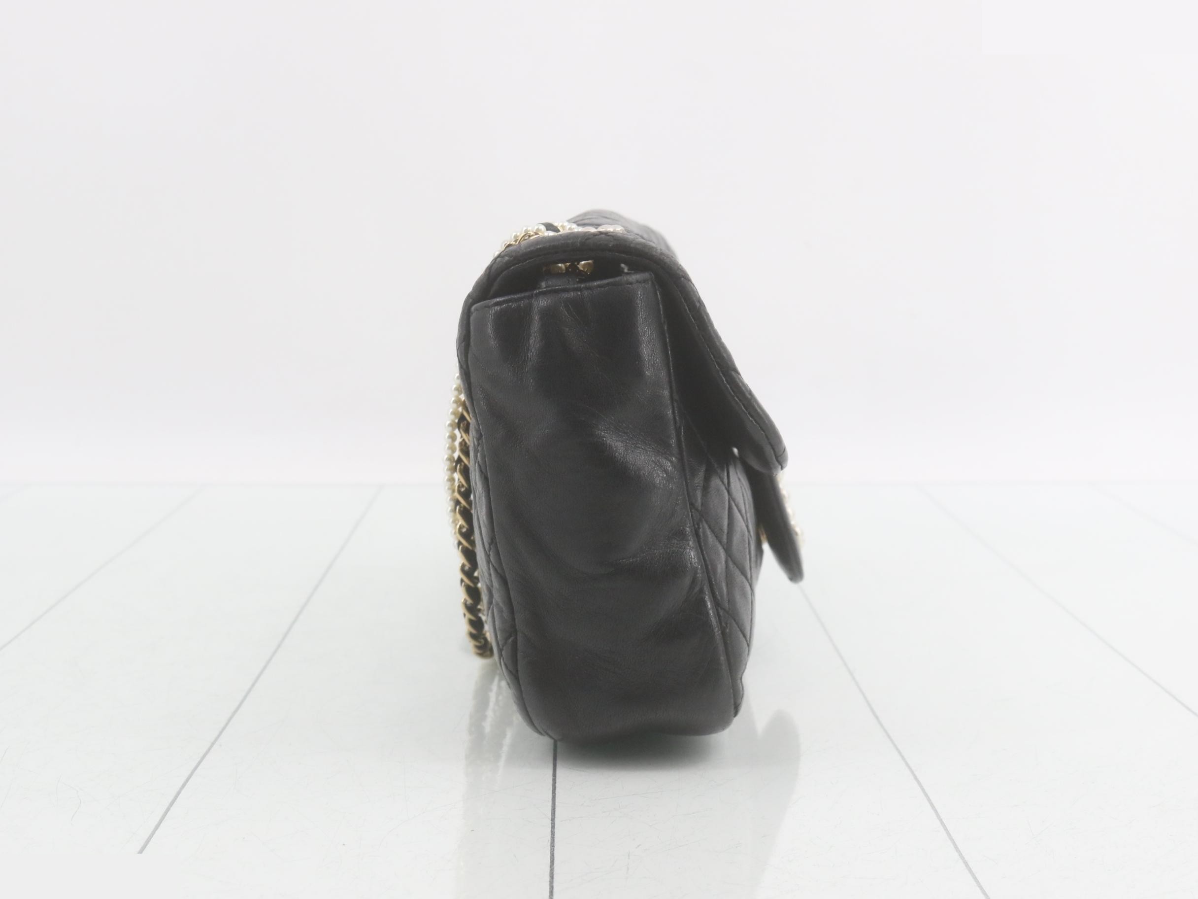 Westminster Pearl Chain Shoulder Bag - Seal — view 4