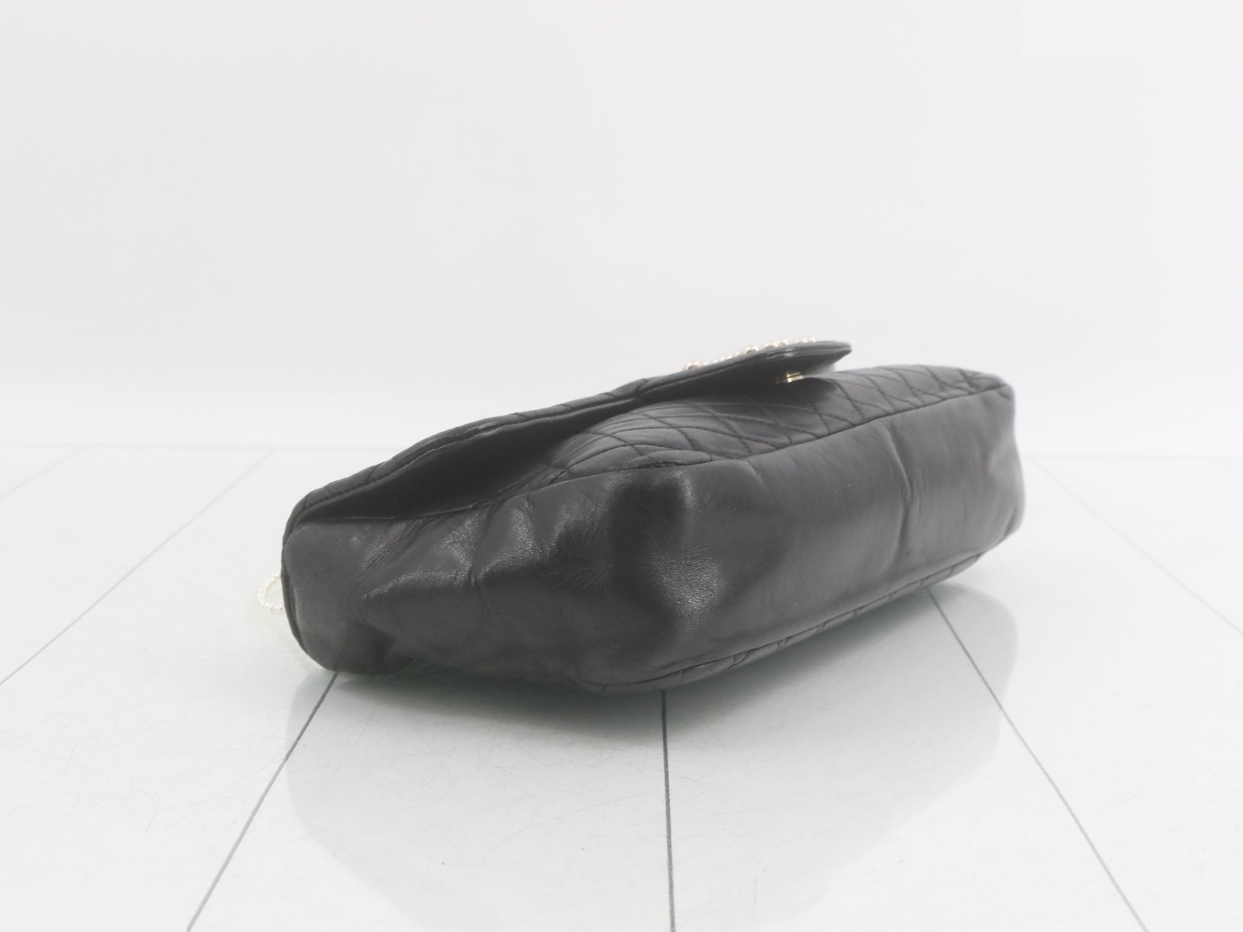 Westminster Pearl Chain Shoulder Bag - Seal — view 5