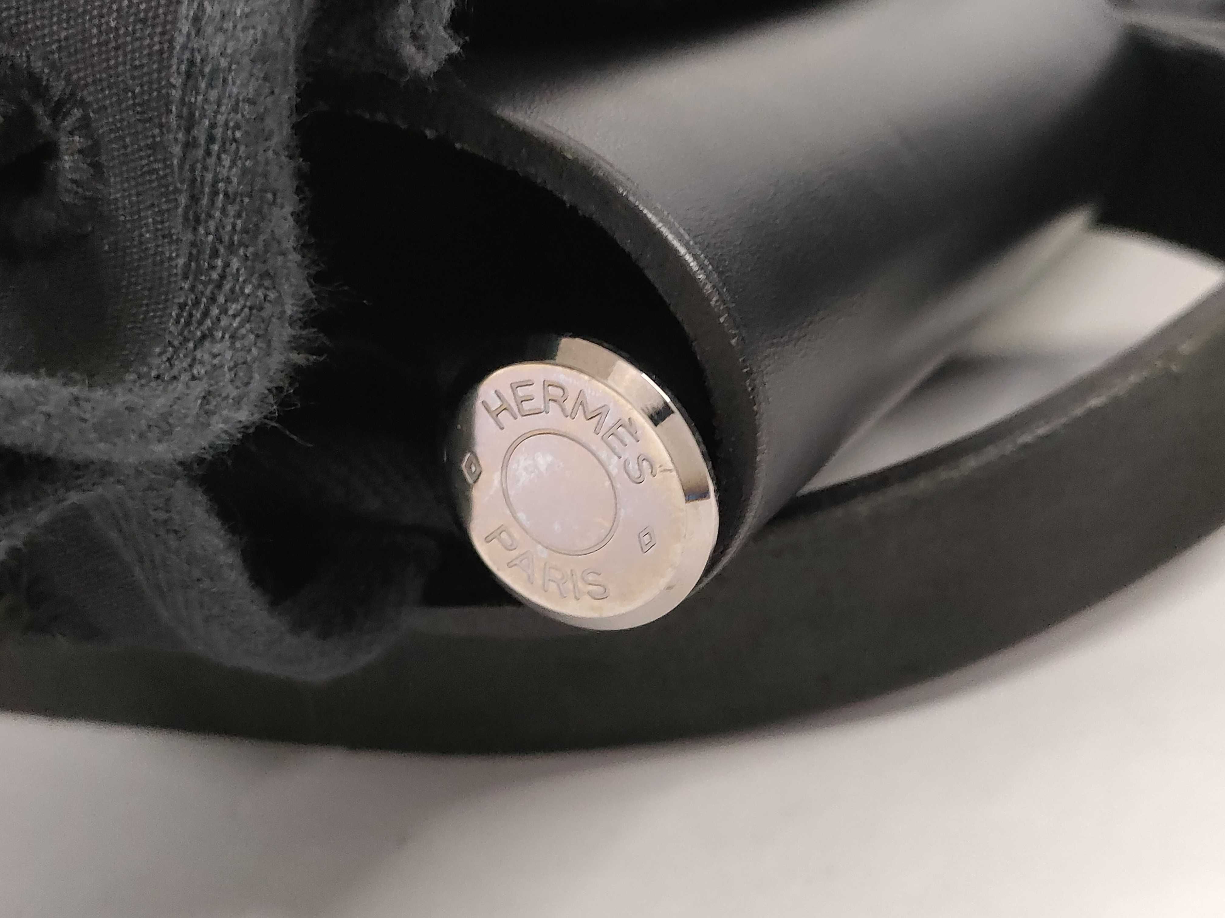Herbag Ad MM Black Toile H C stamp Shoulder bag — view 13