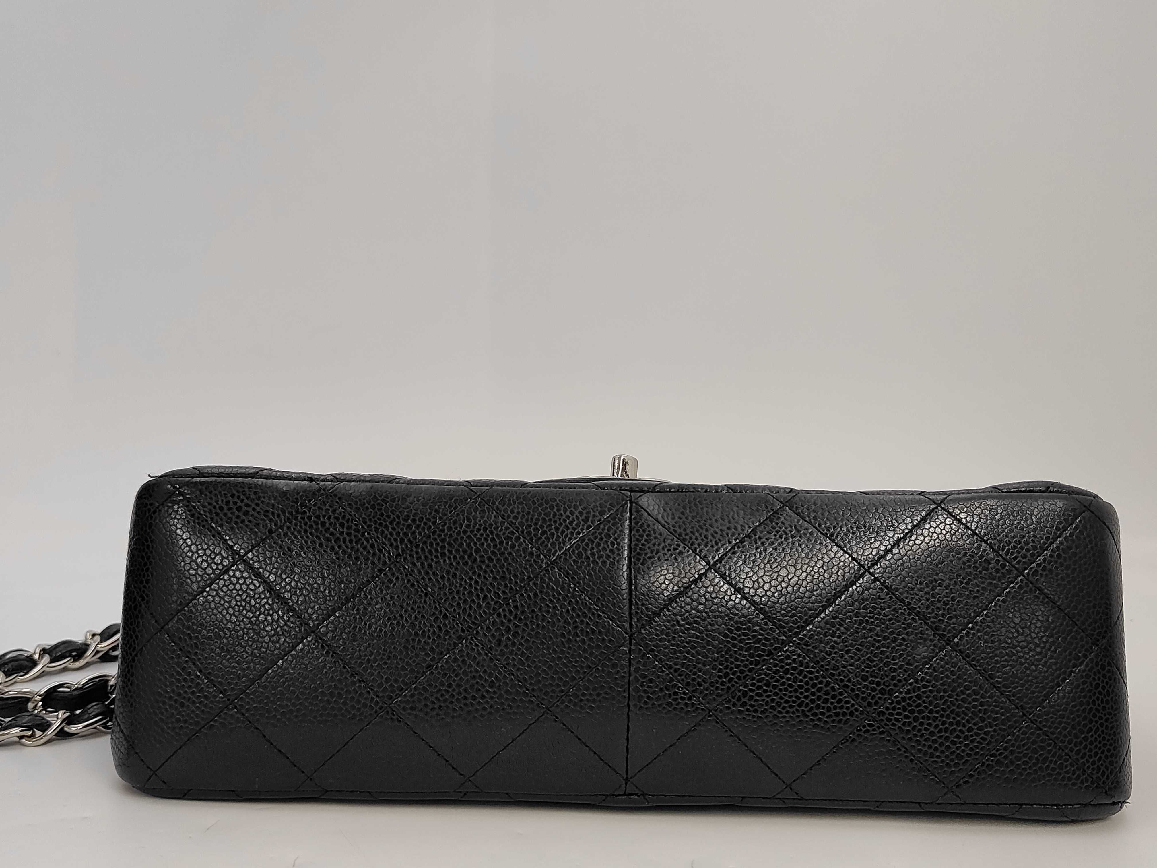 Matelassé 30 Caviar Skin Double Flap Shoulder Bag with Guarantee Card — view 4