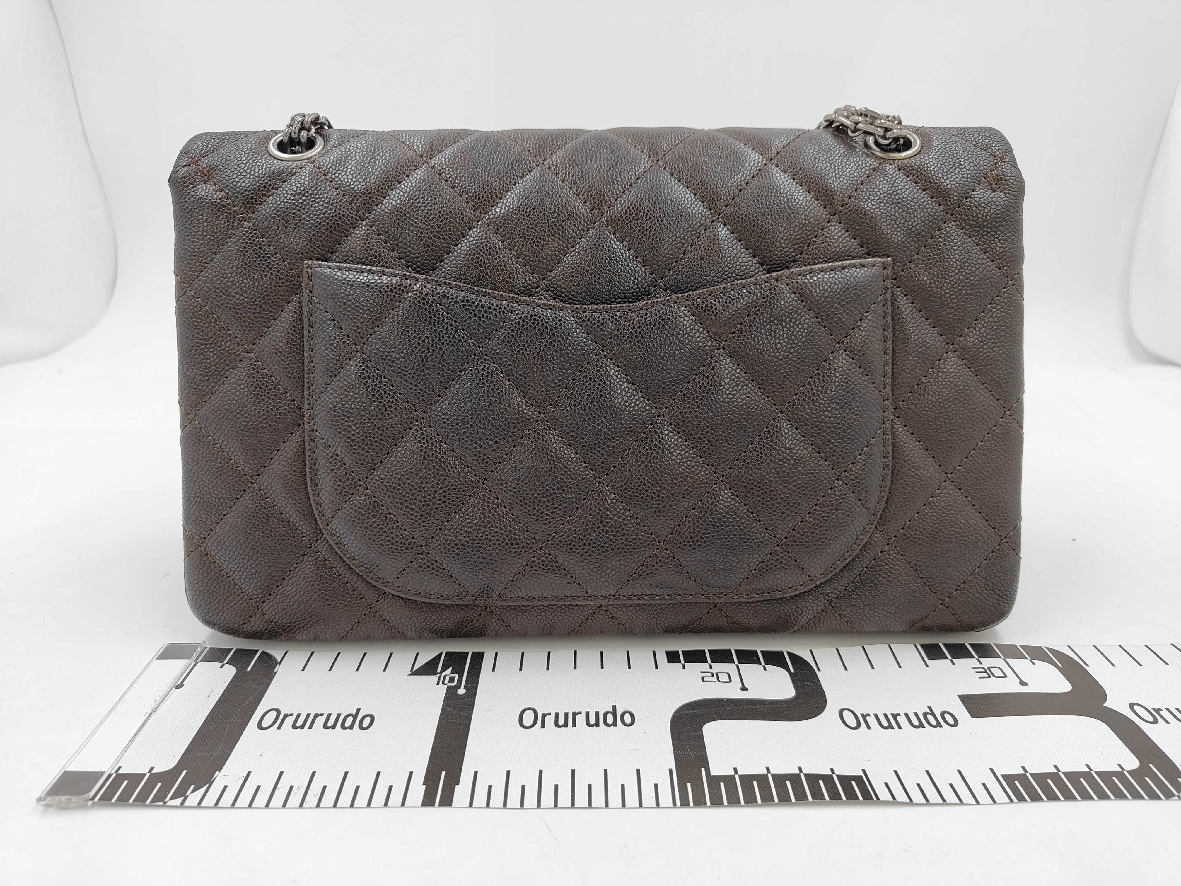 Double Flap Caviar Skin Bag, 2.55g, with seal, shoulder bag, serial number in the 14 range. — view 2