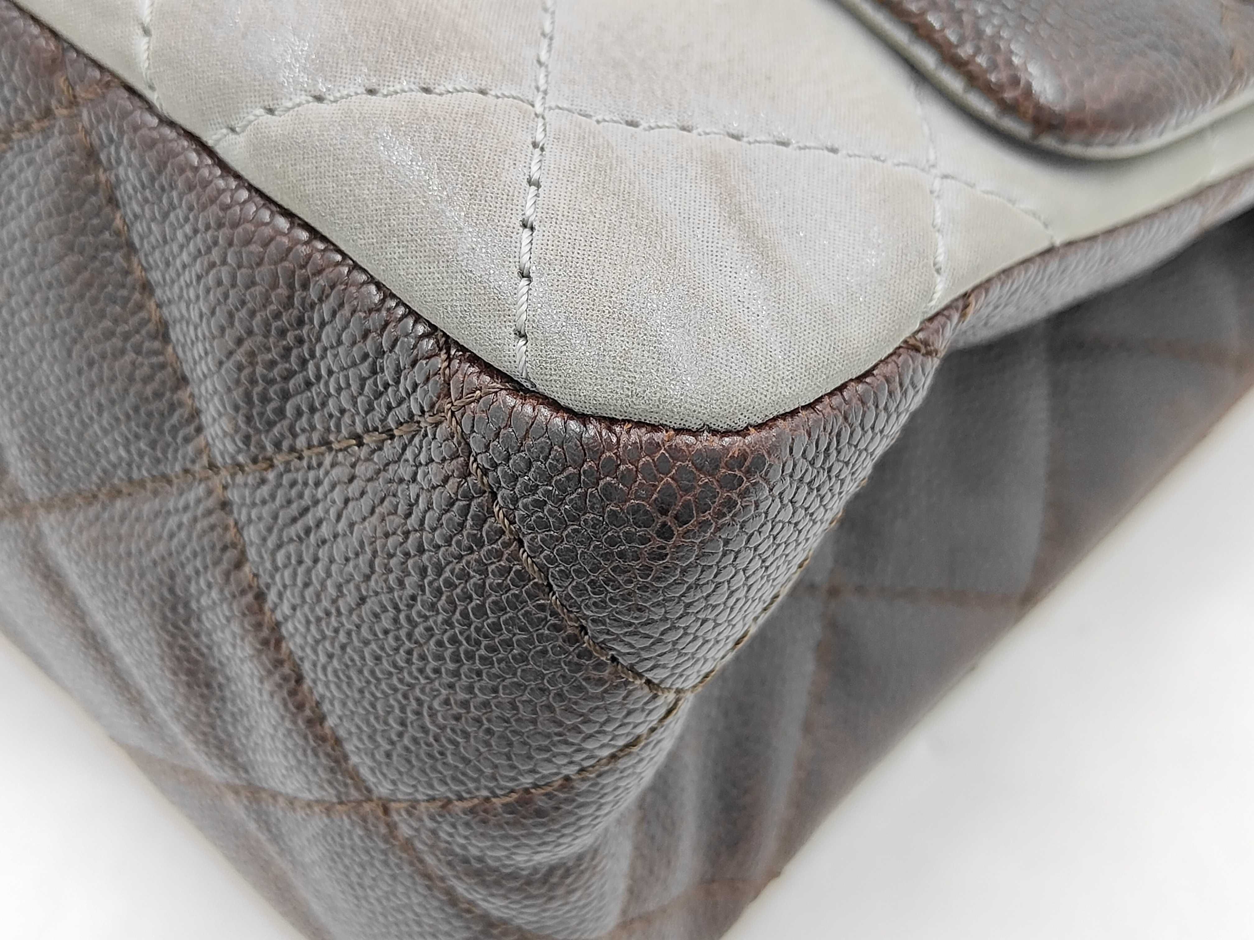Double Flap Caviar Skin Bag, 2.55g, with seal, shoulder bag, serial number in the 14 range. — view 5