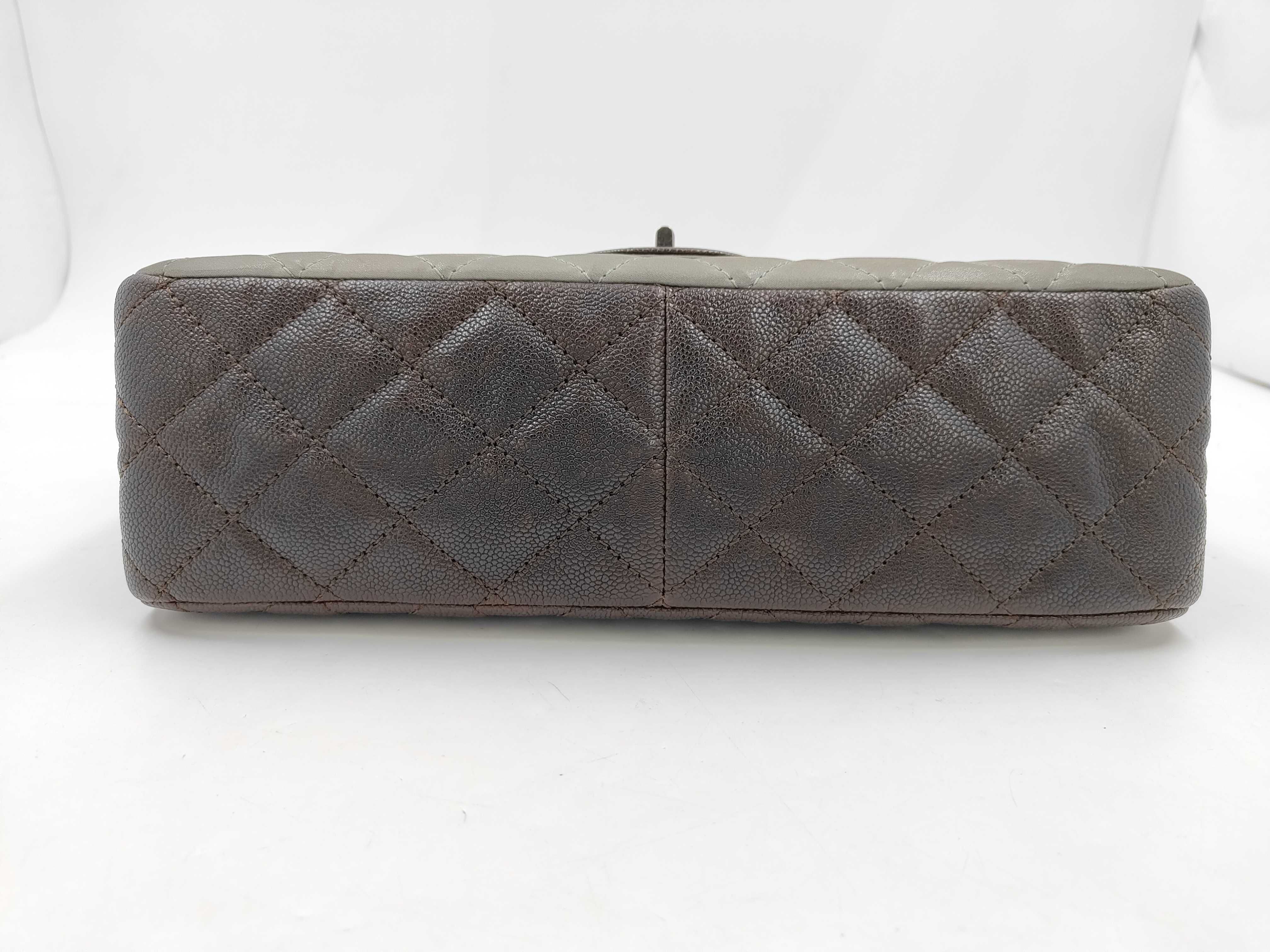 Double Flap Caviar Skin Bag, 2.55g, with seal, shoulder bag, serial number in the 14 range. — view 6