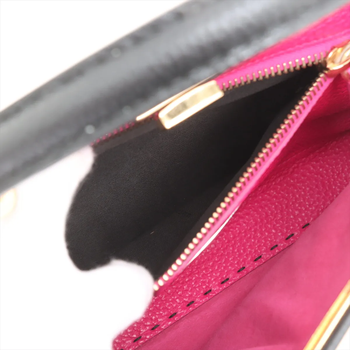 Peekaboo Regular Selleria Leather 2WAY Handbag Black 8BN226 Name Included — view 9