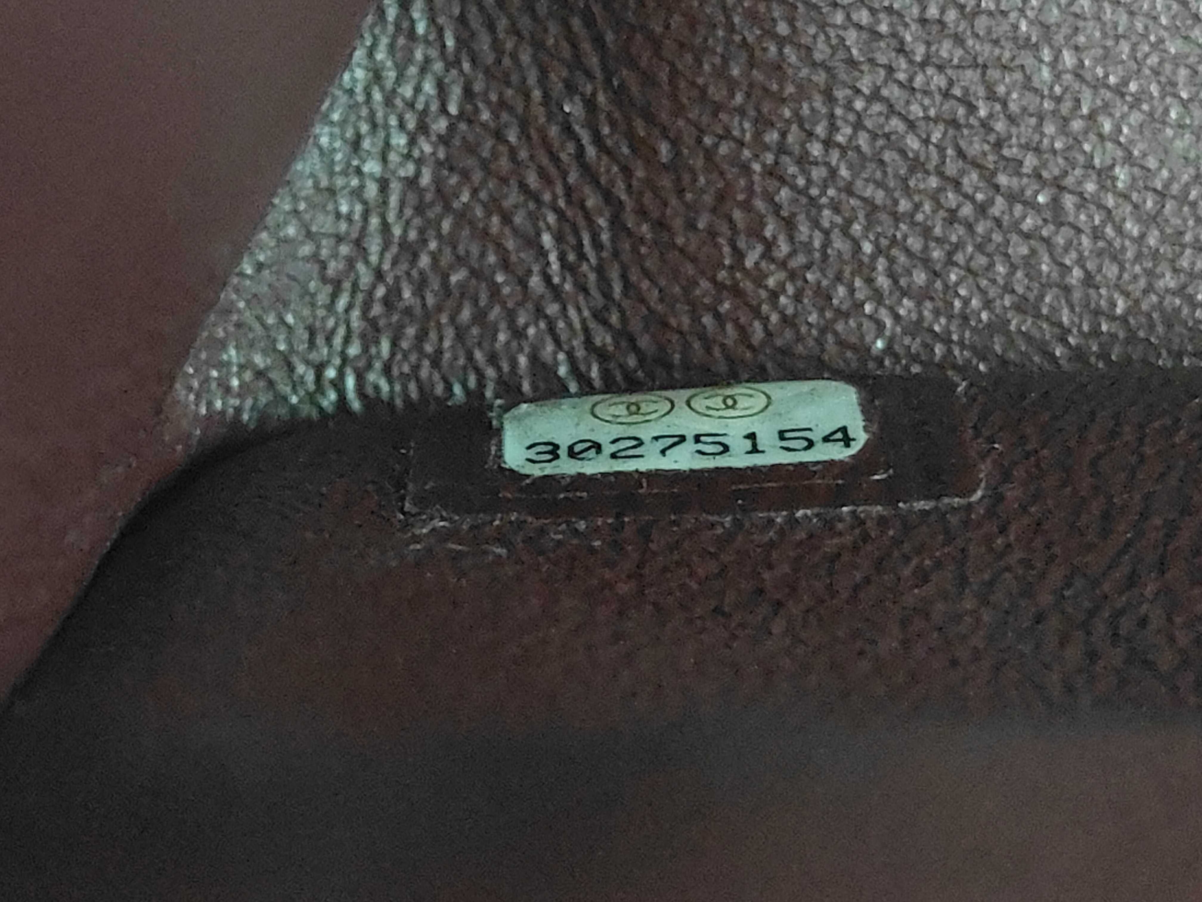 Lambskin Black Double Flap Shoulder Bag (Serial Number ) — view 13