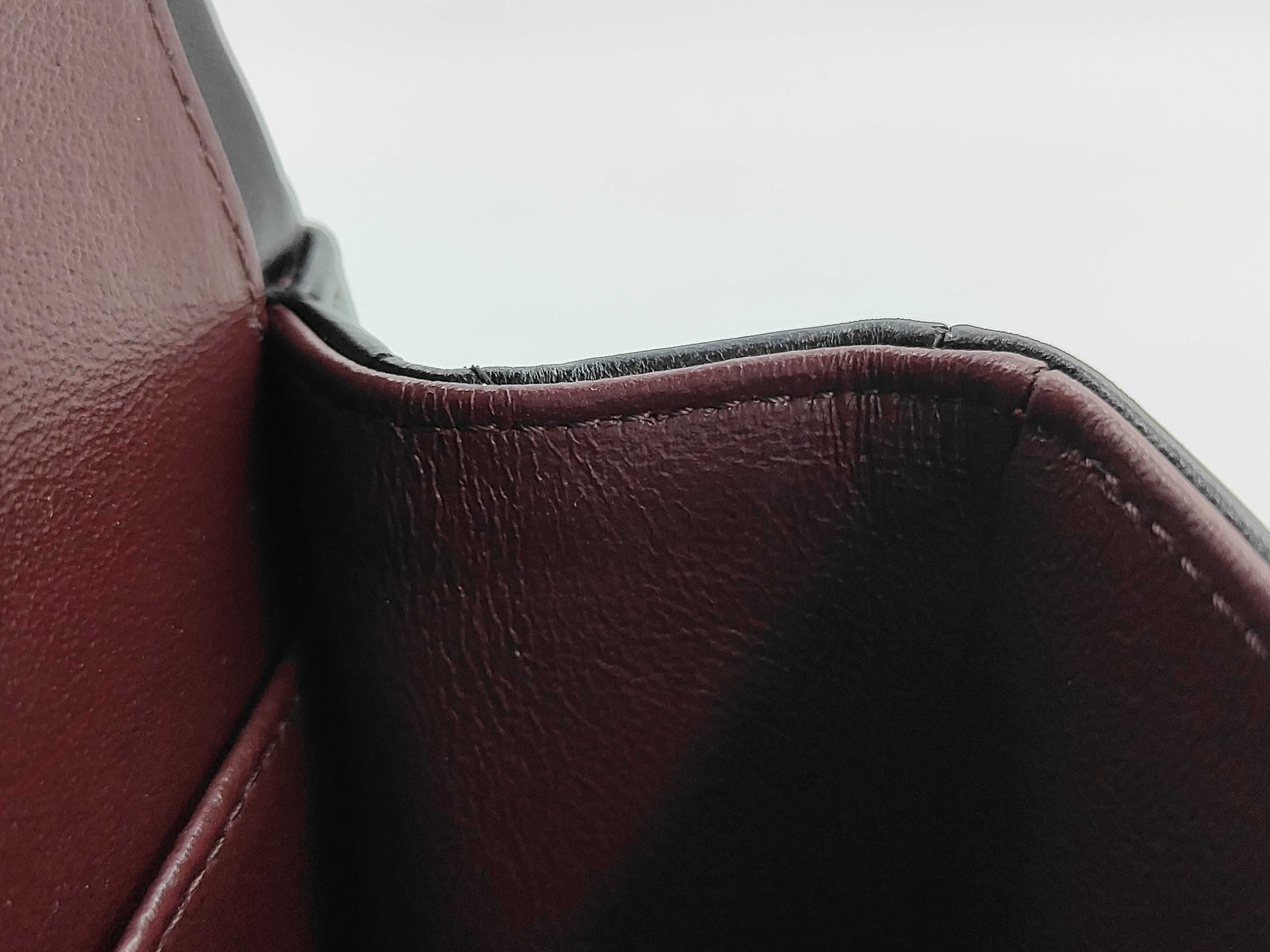 Lambskin Black Double Flap Shoulder Bag (Serial Number ) — view 14