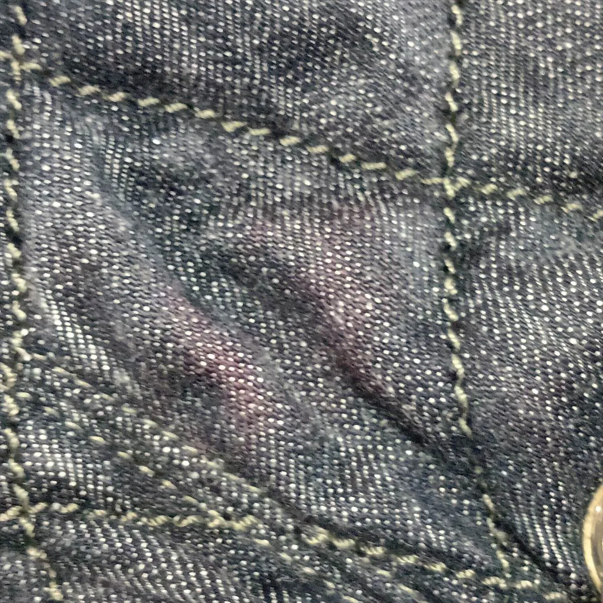 Matelassé Denim Tote Bag, Blue x Black, Silver Hardware, Item No. 12787264, Series 12 — view 12