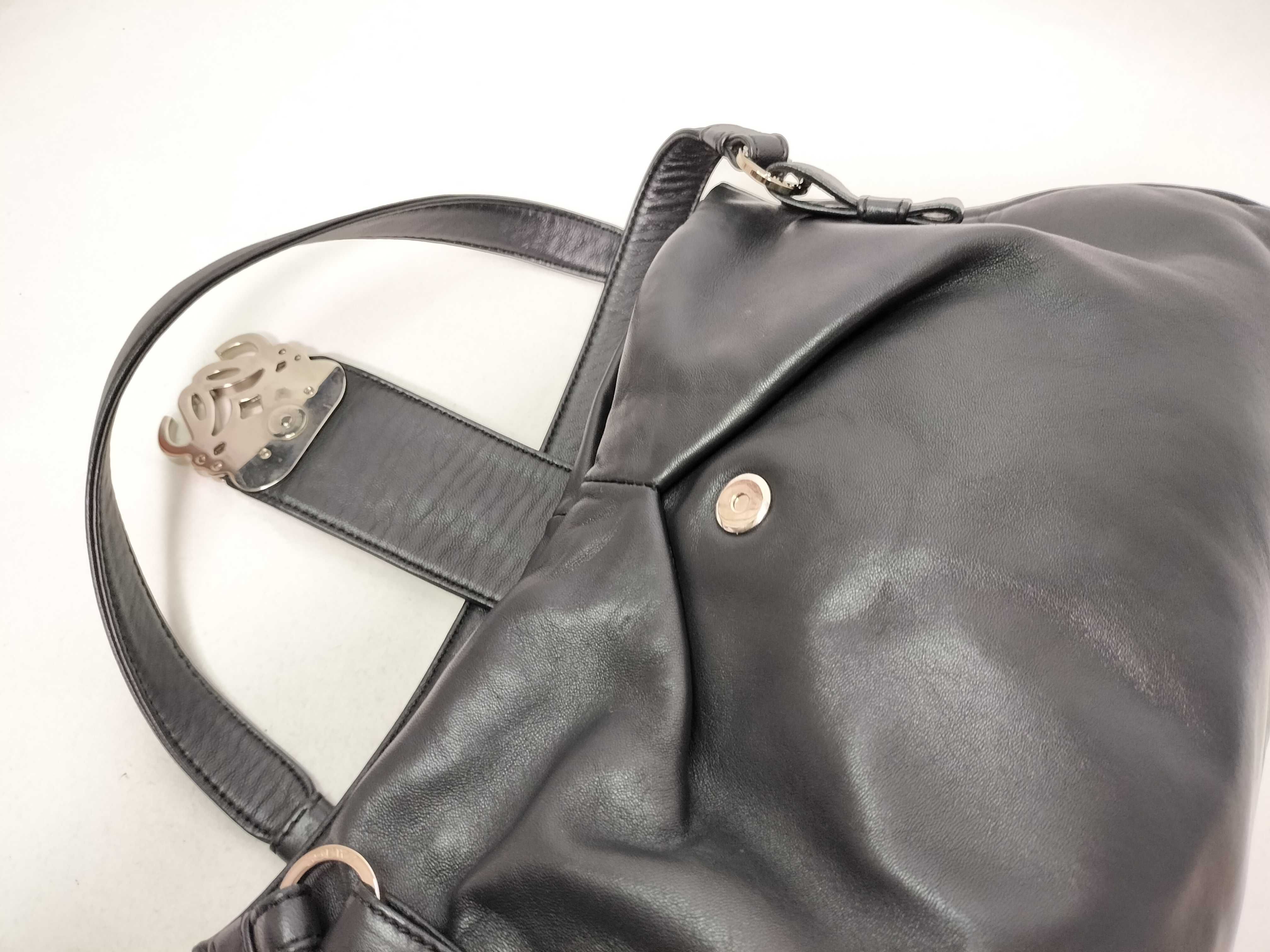 leather shoulder bag, Anagram design, with dust bag, handbag. — view 11