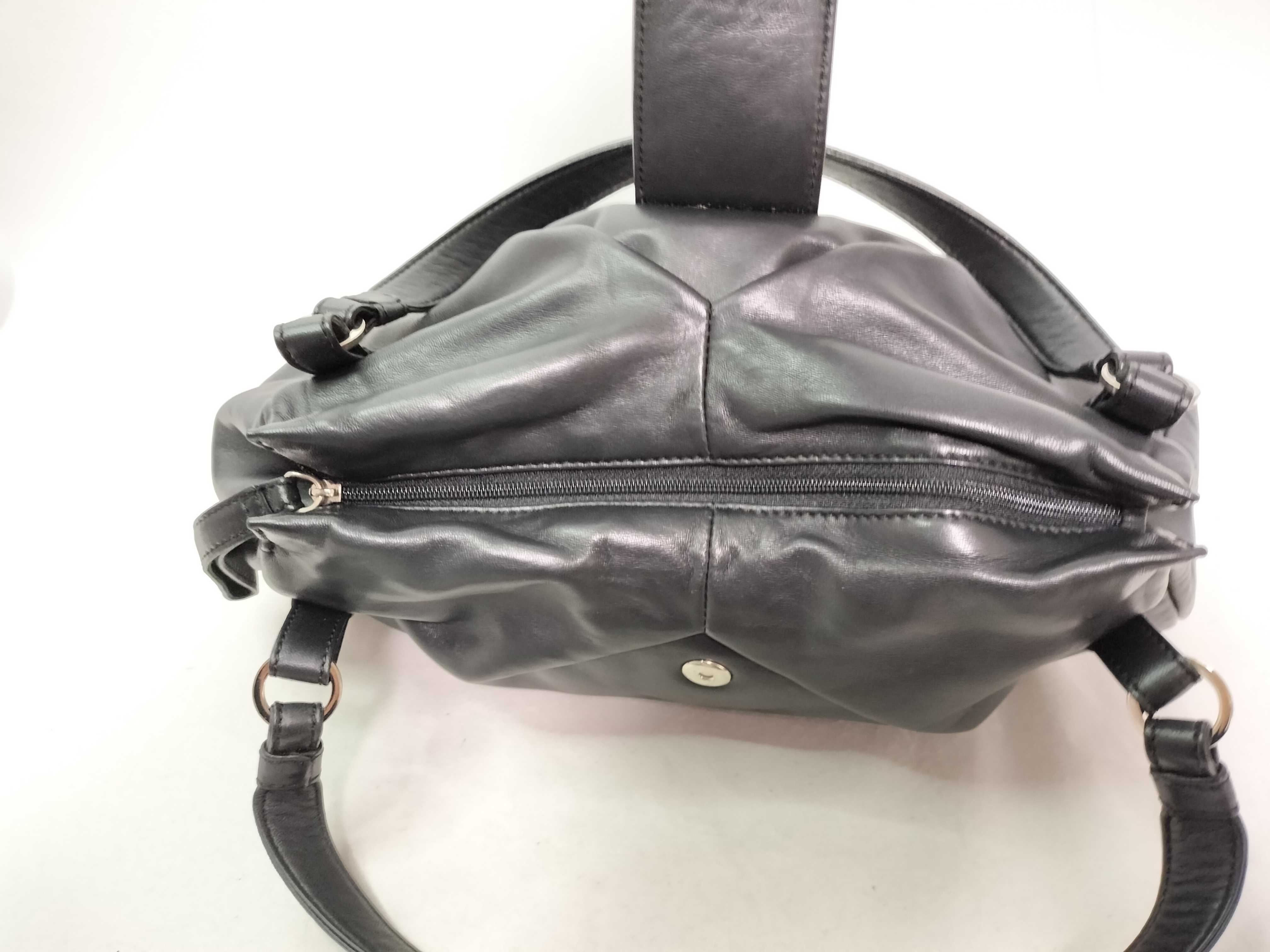 leather shoulder bag, Anagram design, with dust bag, handbag. — view 13
