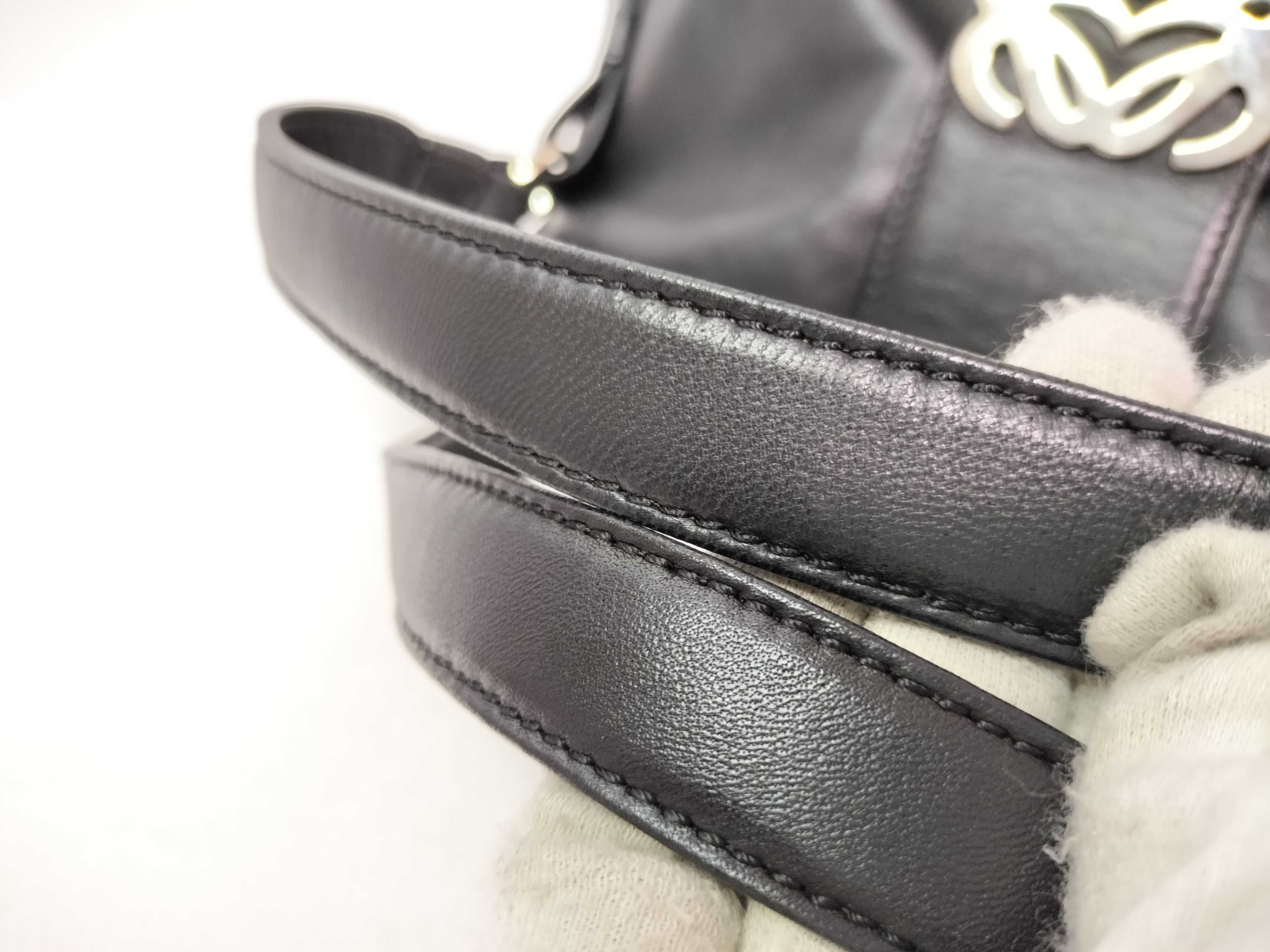leather shoulder bag, Anagram design, with dust bag, handbag. — view 6