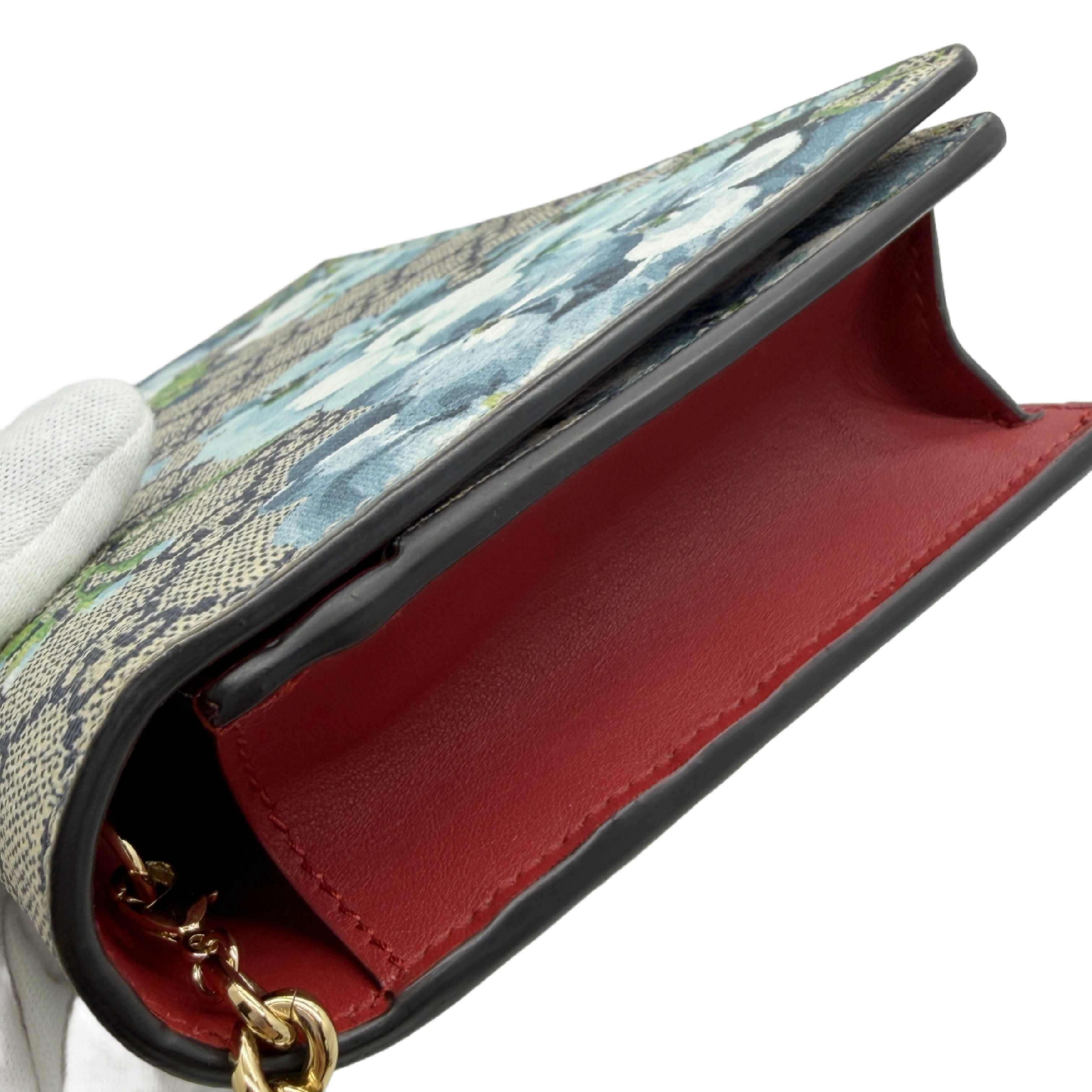 GG Supreme Floral Chain Shoulder Bag — view 3