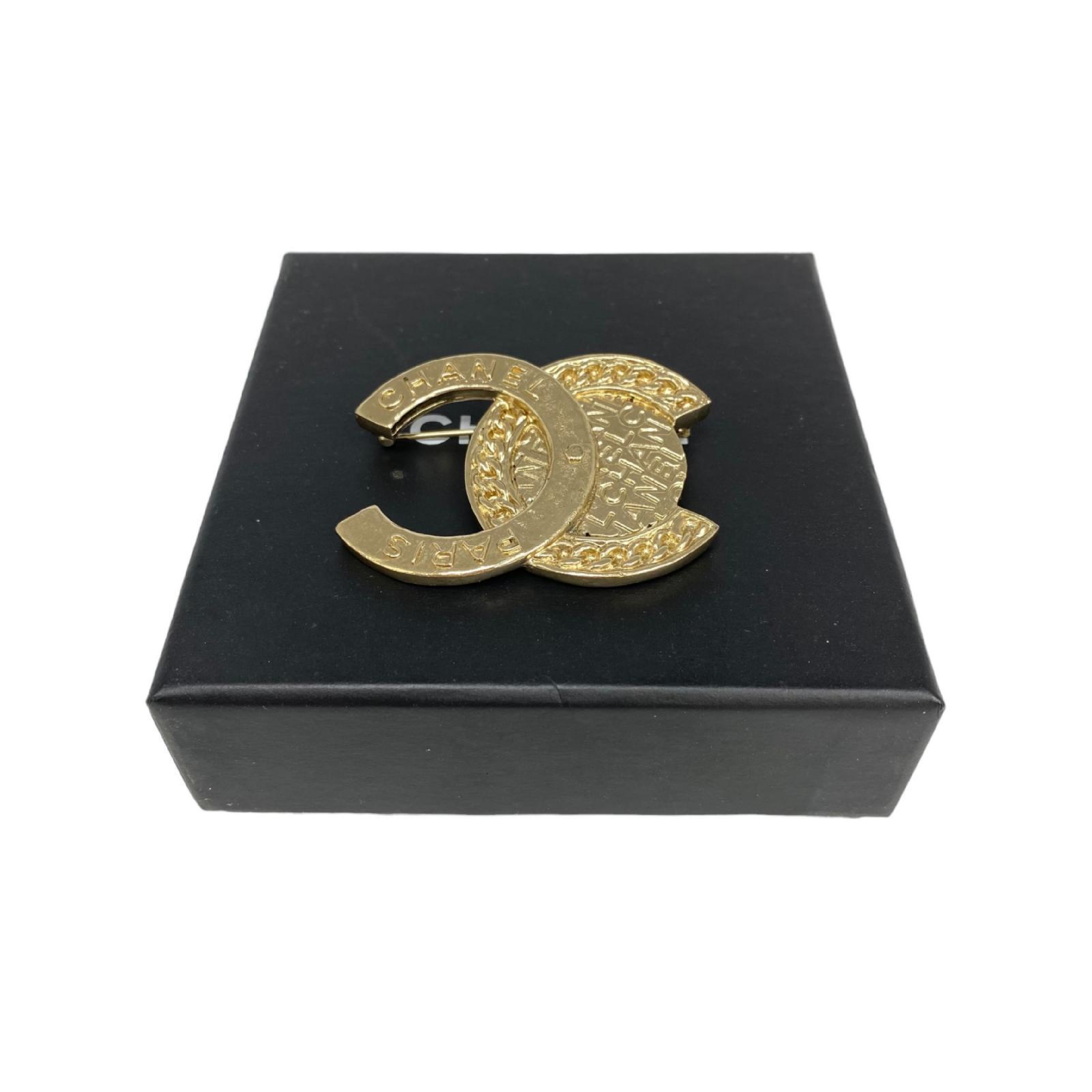 【*Shipped from: Hong Kong*】CHANEL ( ) Light Gold Color Metal 16B Brooch — view 7