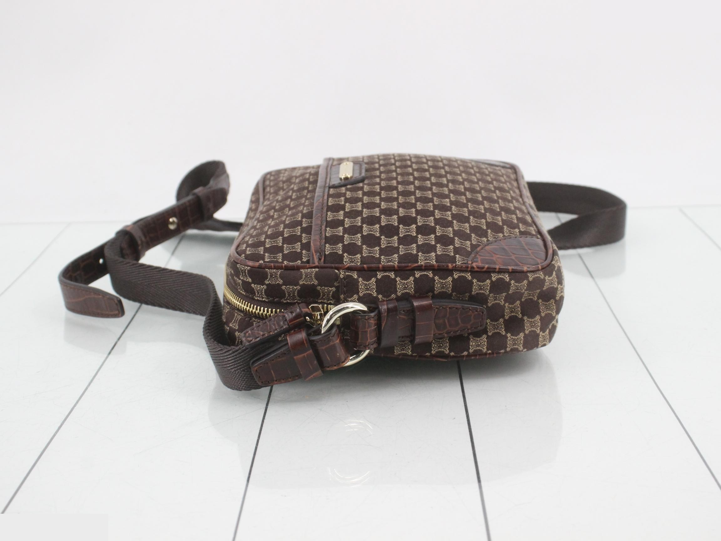 Macadam Shoulder Bag, Canvas, Dark Brown — view 4