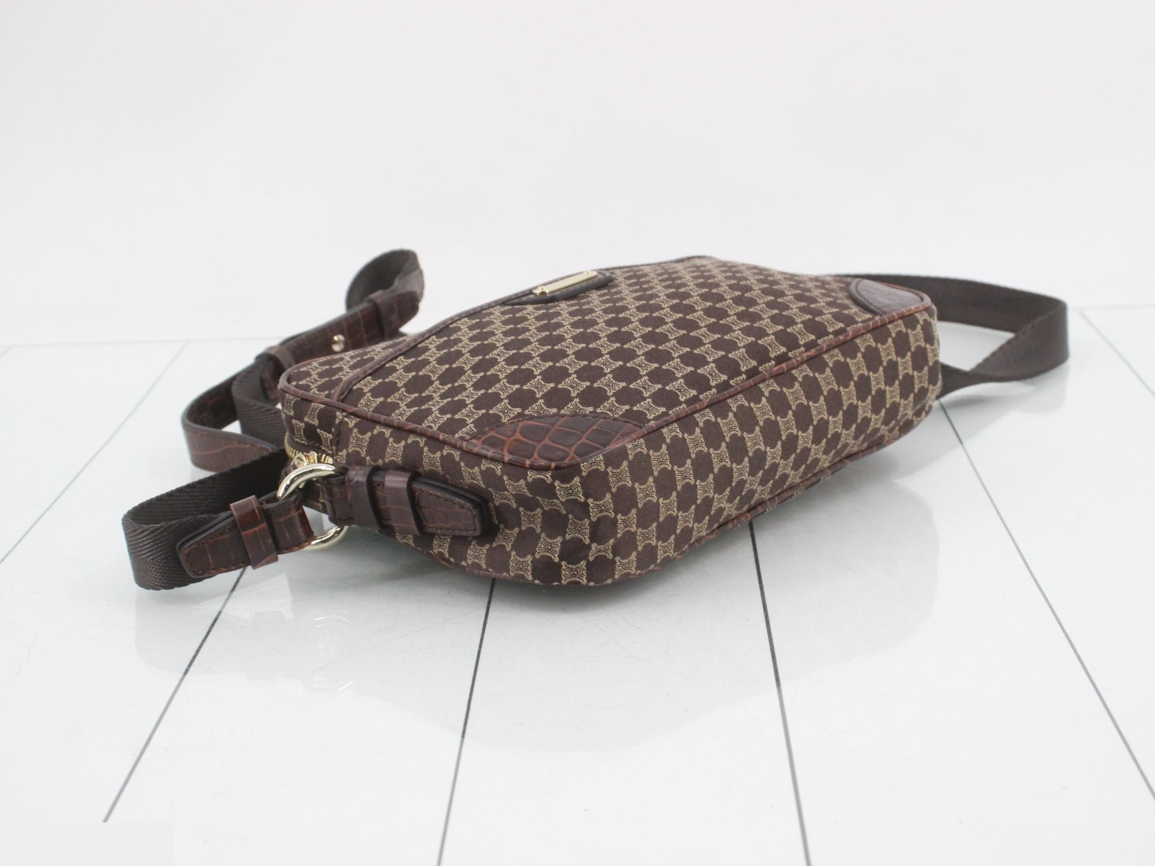 Macadam Shoulder Bag, Canvas, Dark Brown — view 5