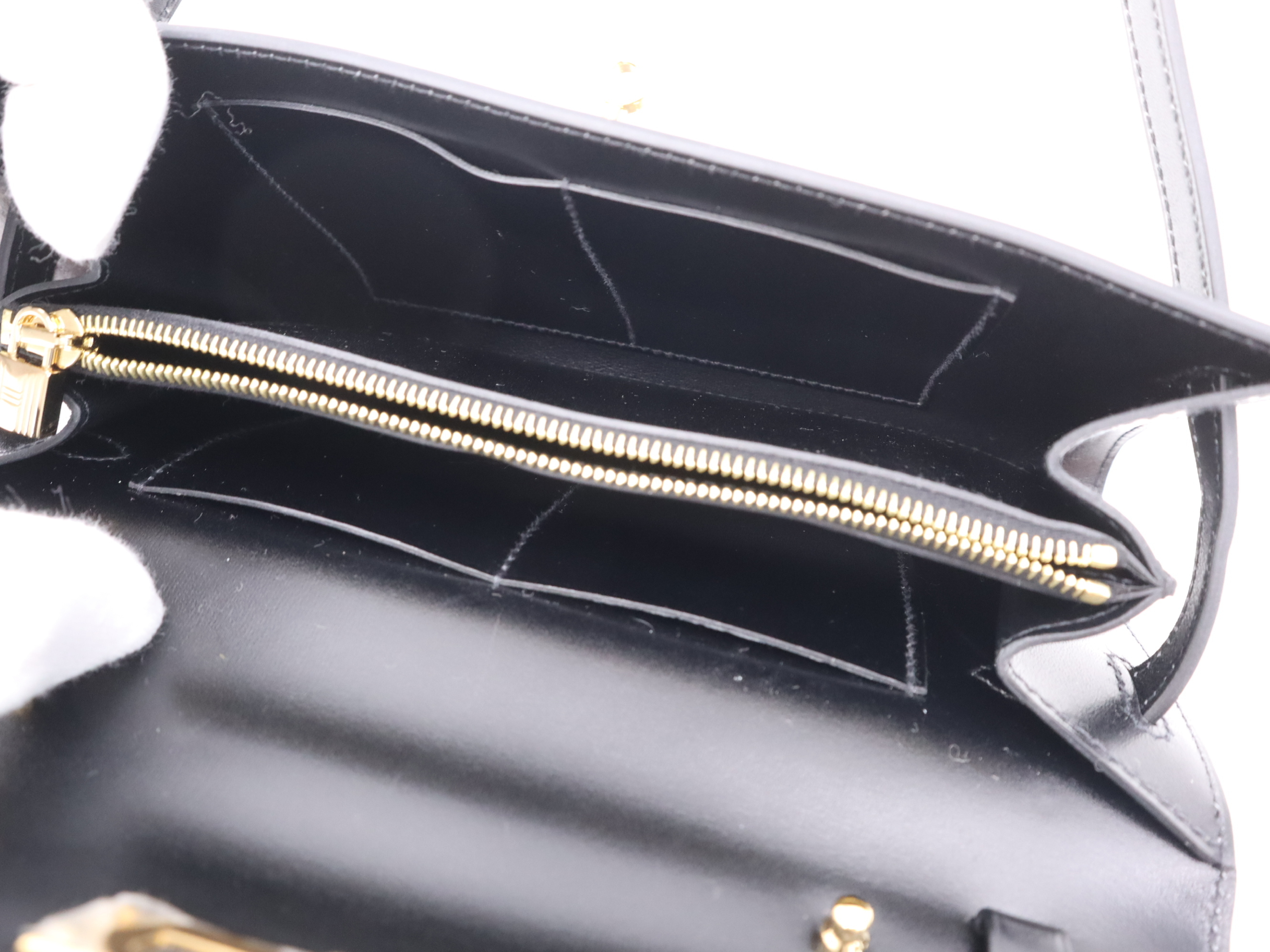 Leather Kelly To Go Shoulder Bag with Shoulder Strap, Small Dust Bag, and Box — view 9