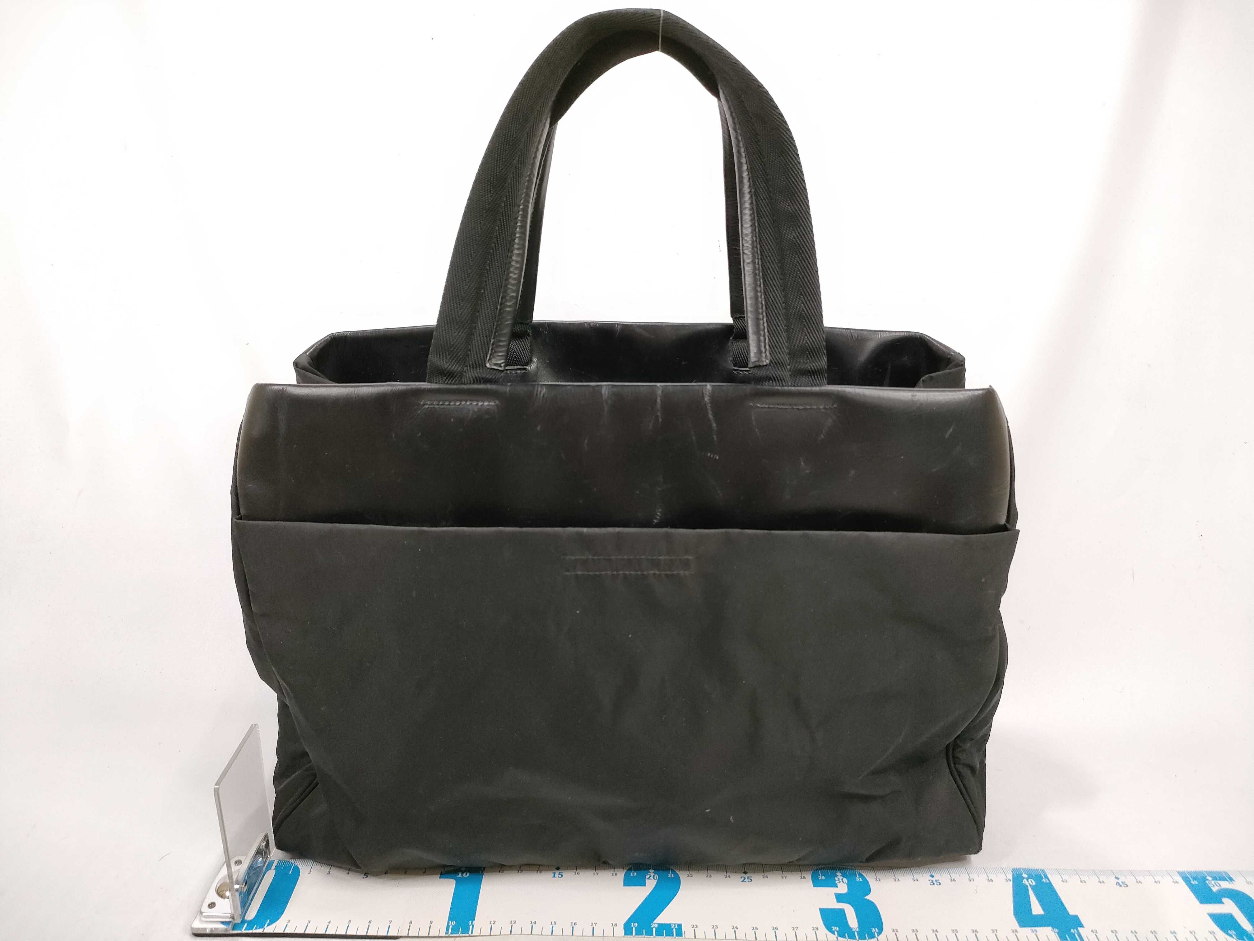nylon Prada nylon leather tote bag — view 2