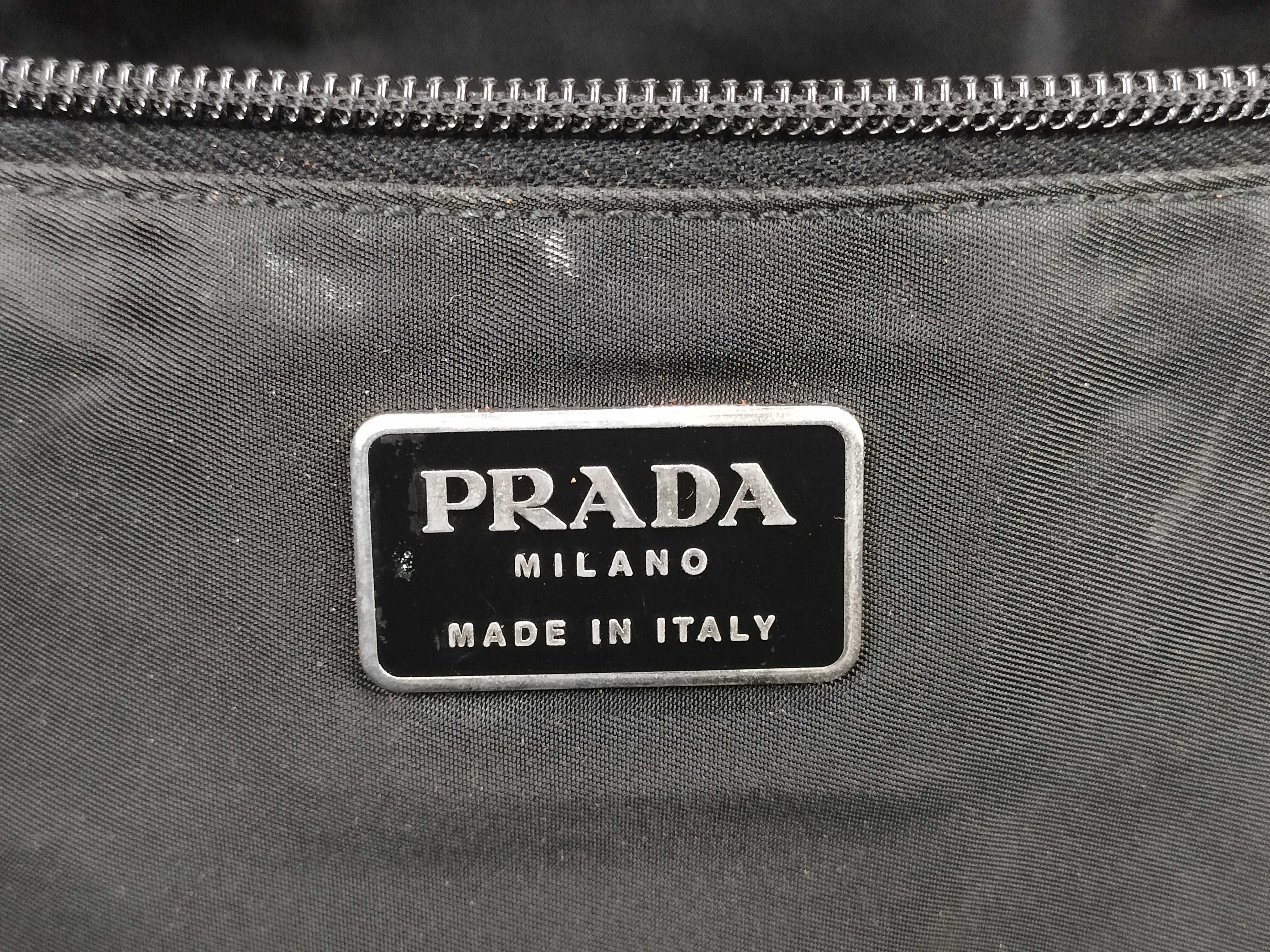 nylon Prada nylon leather tote bag — view 12