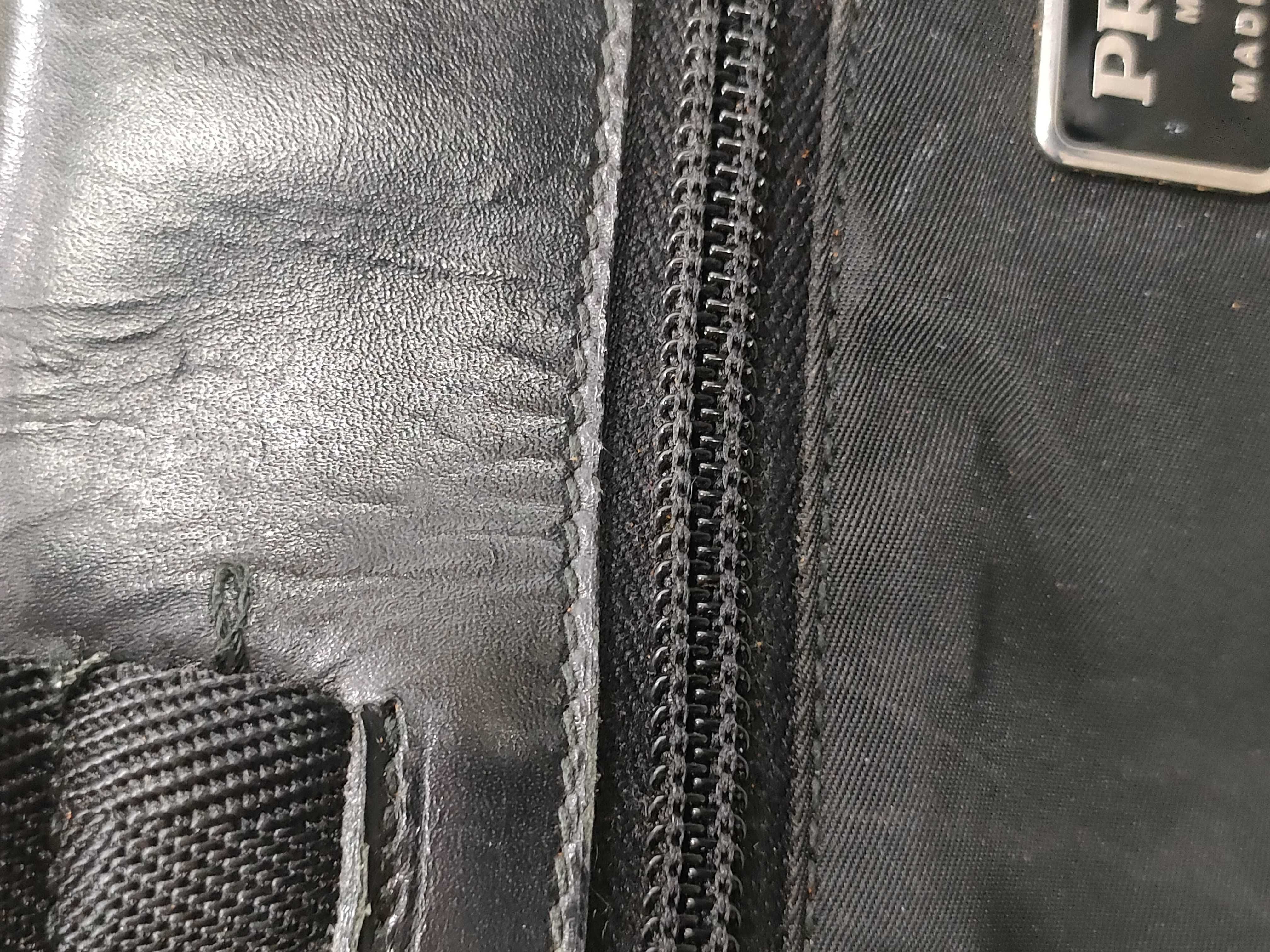 nylon Prada nylon leather tote bag — view 6