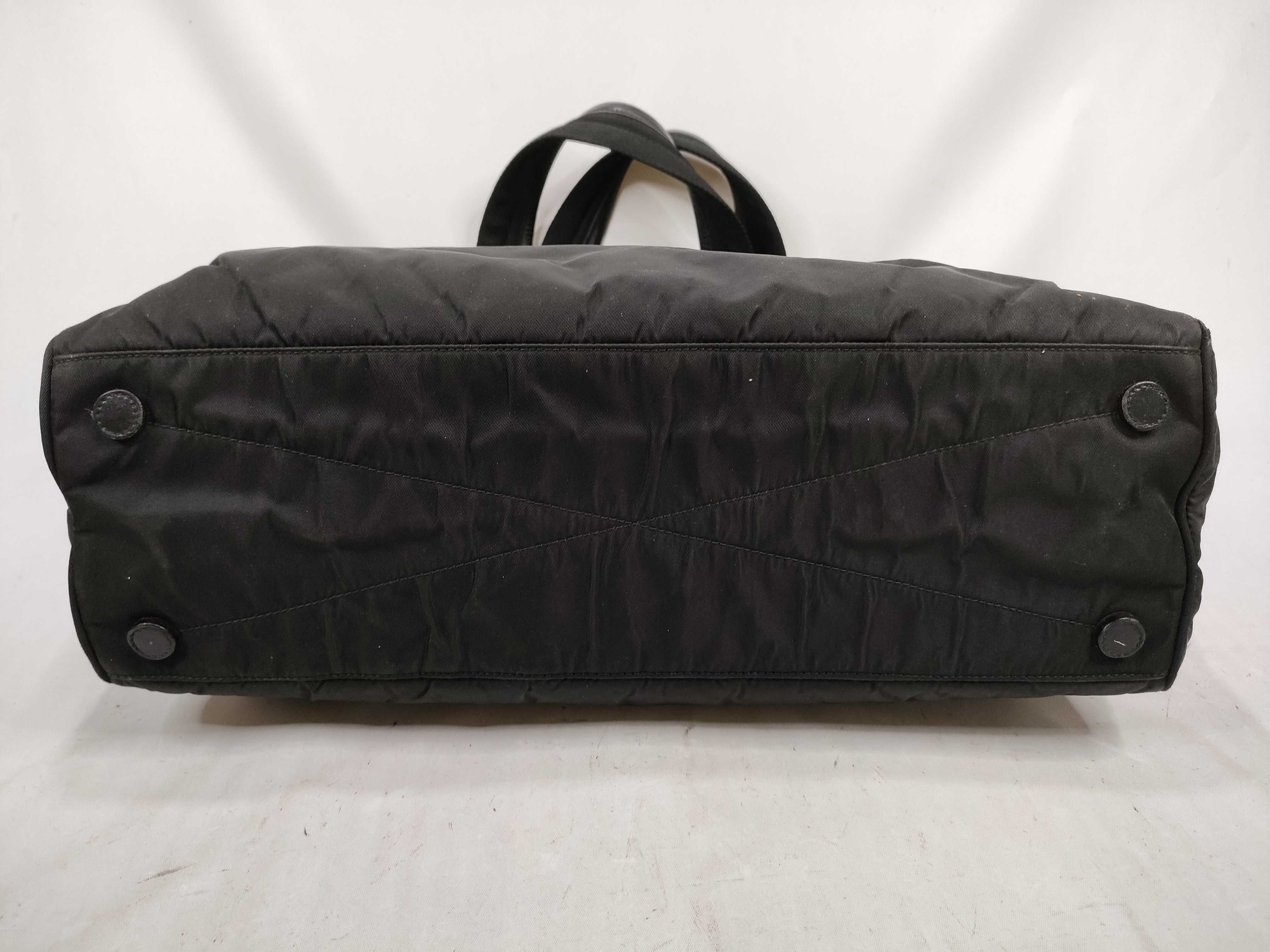 nylon Prada nylon leather tote bag — view 8