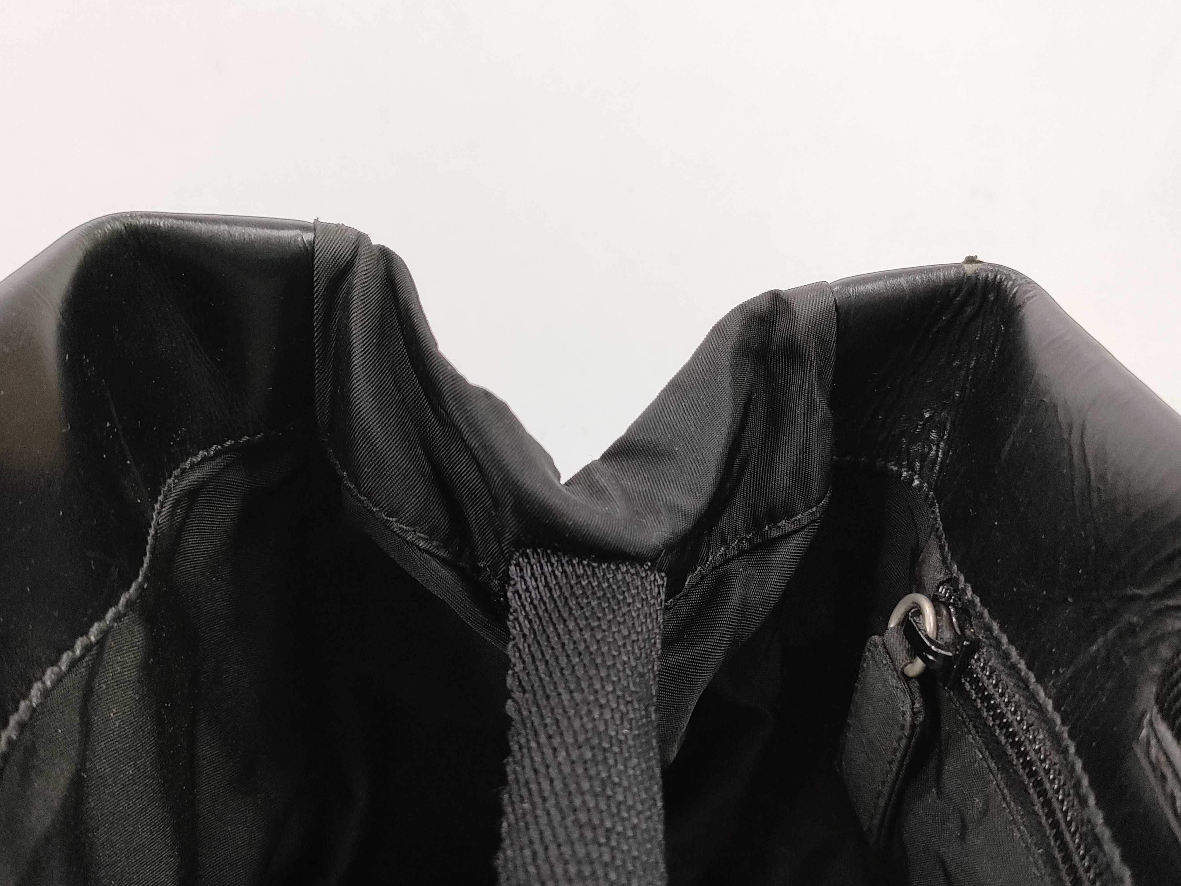 nylon Prada nylon leather tote bag — view 9
