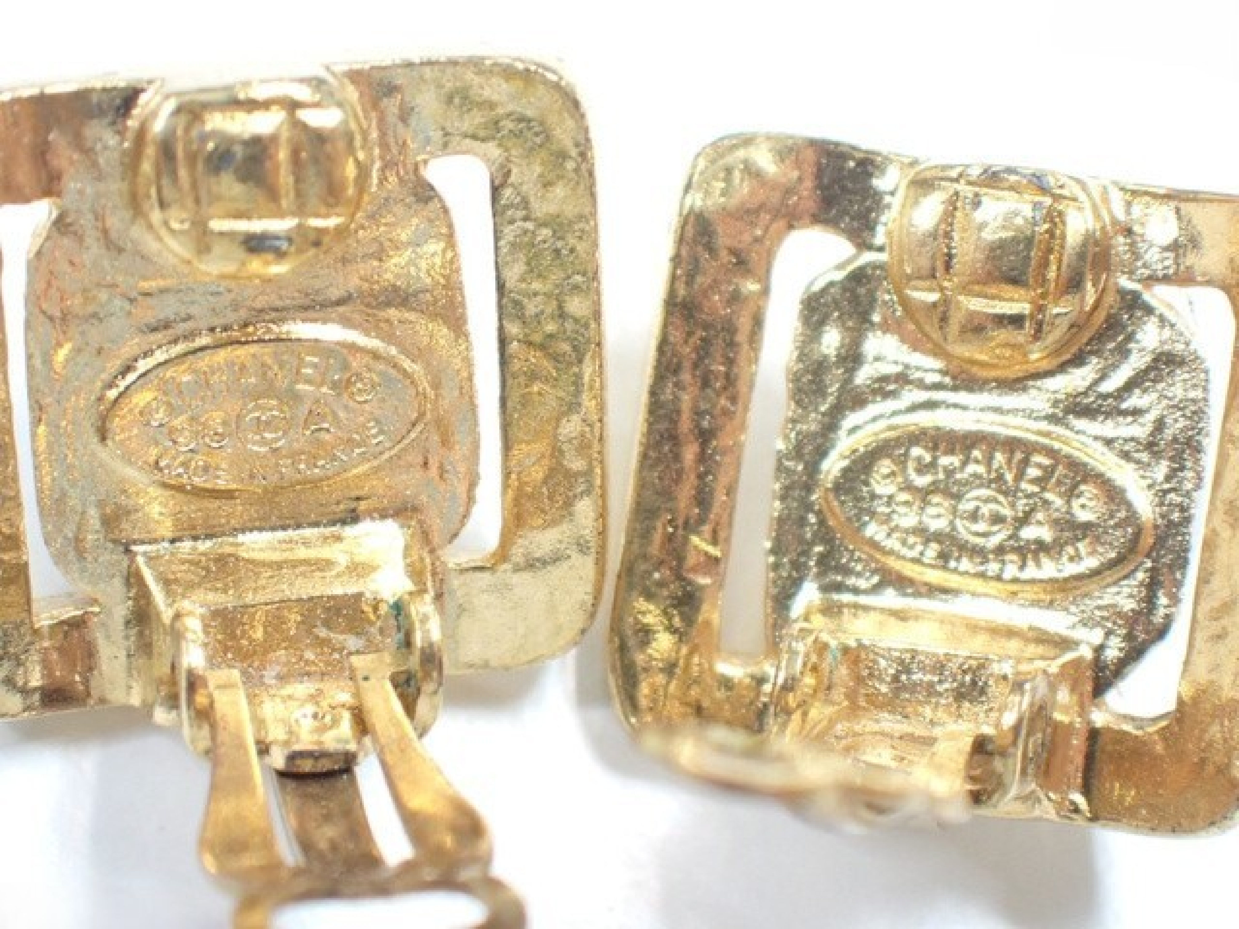 Earrings Square Combination Stone 98A Earrings — view 3
